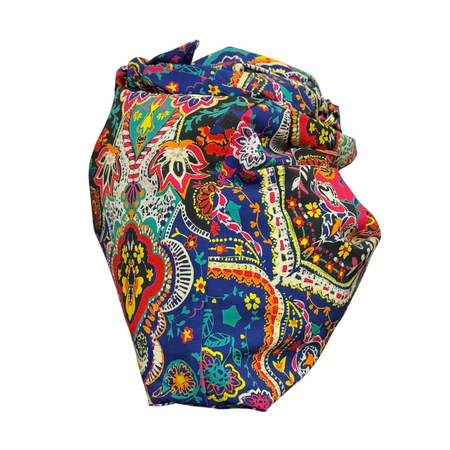 Johnny Was Fabric Hobo Bag Multicolor Paisley Pattern Boho Style Lightweight & Spacious