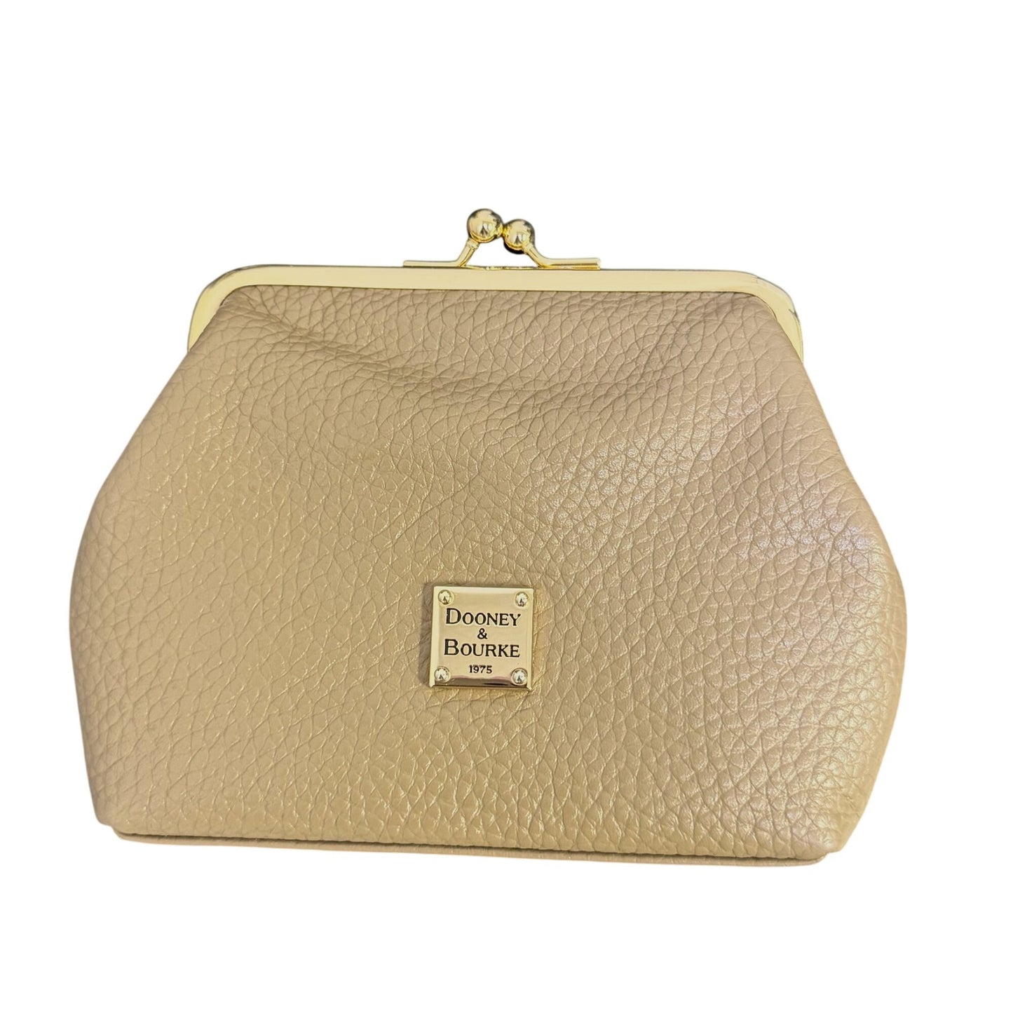 Dooney & Bourke Pebbled Leather Taupe Hobo Bag