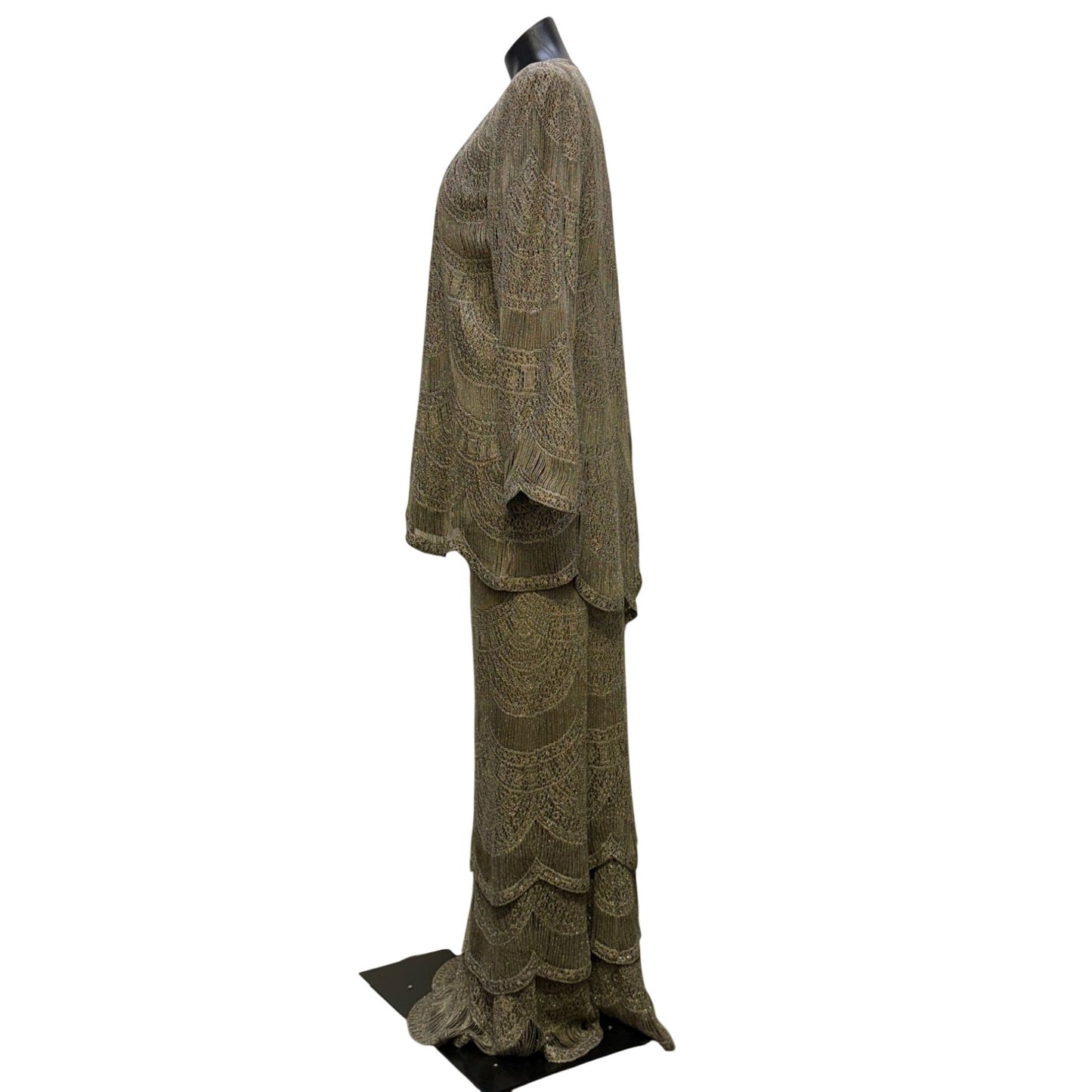 T Carolyn 3Pc Bronze Skirt Tank & Jacket Set XL