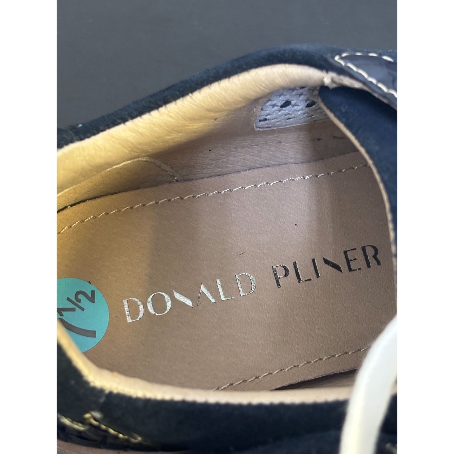 Donald J Pliner Navy Sneakers Size 7.5