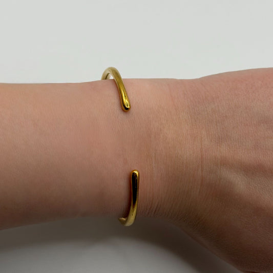 Kendra Scott 925 Sterling Silver Open Cuff Bracelet Plated In 18K Gold