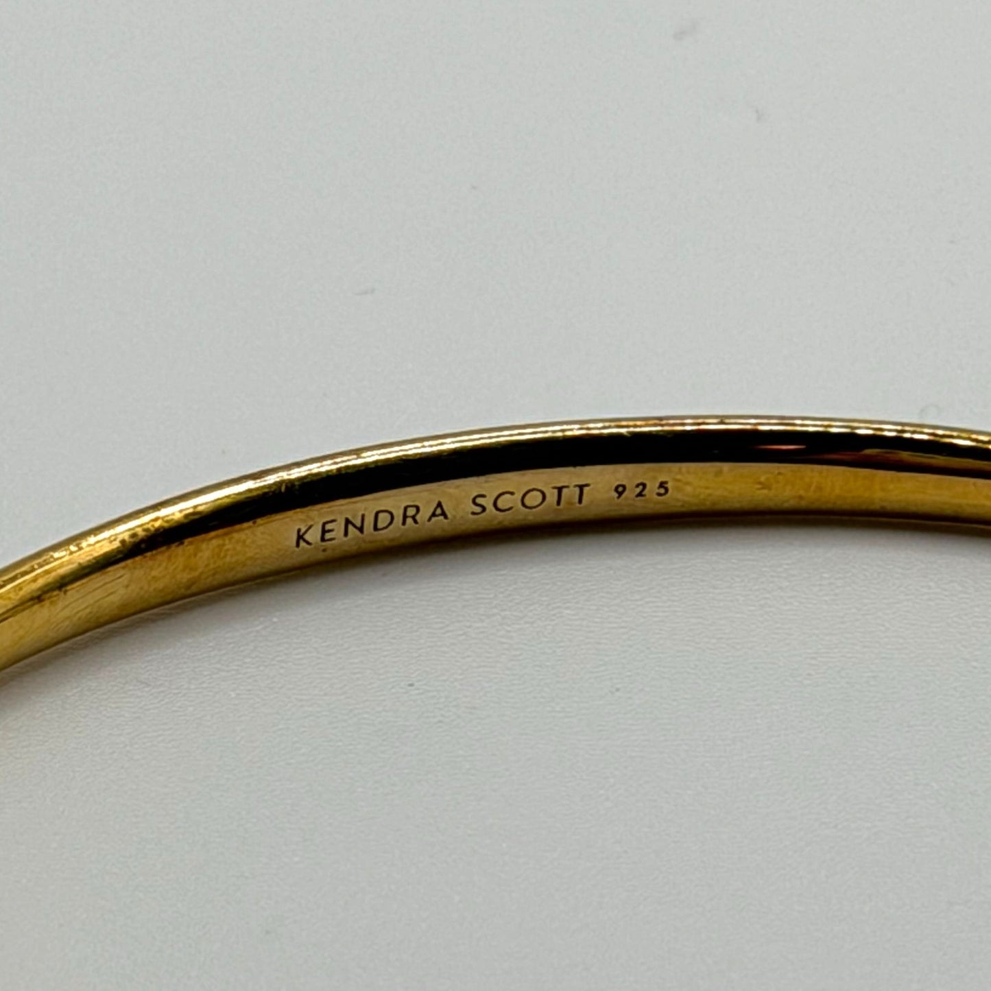 Kendra Scott 925 Sterling Silver Open Cuff Bracelet Plated In 18K Gold