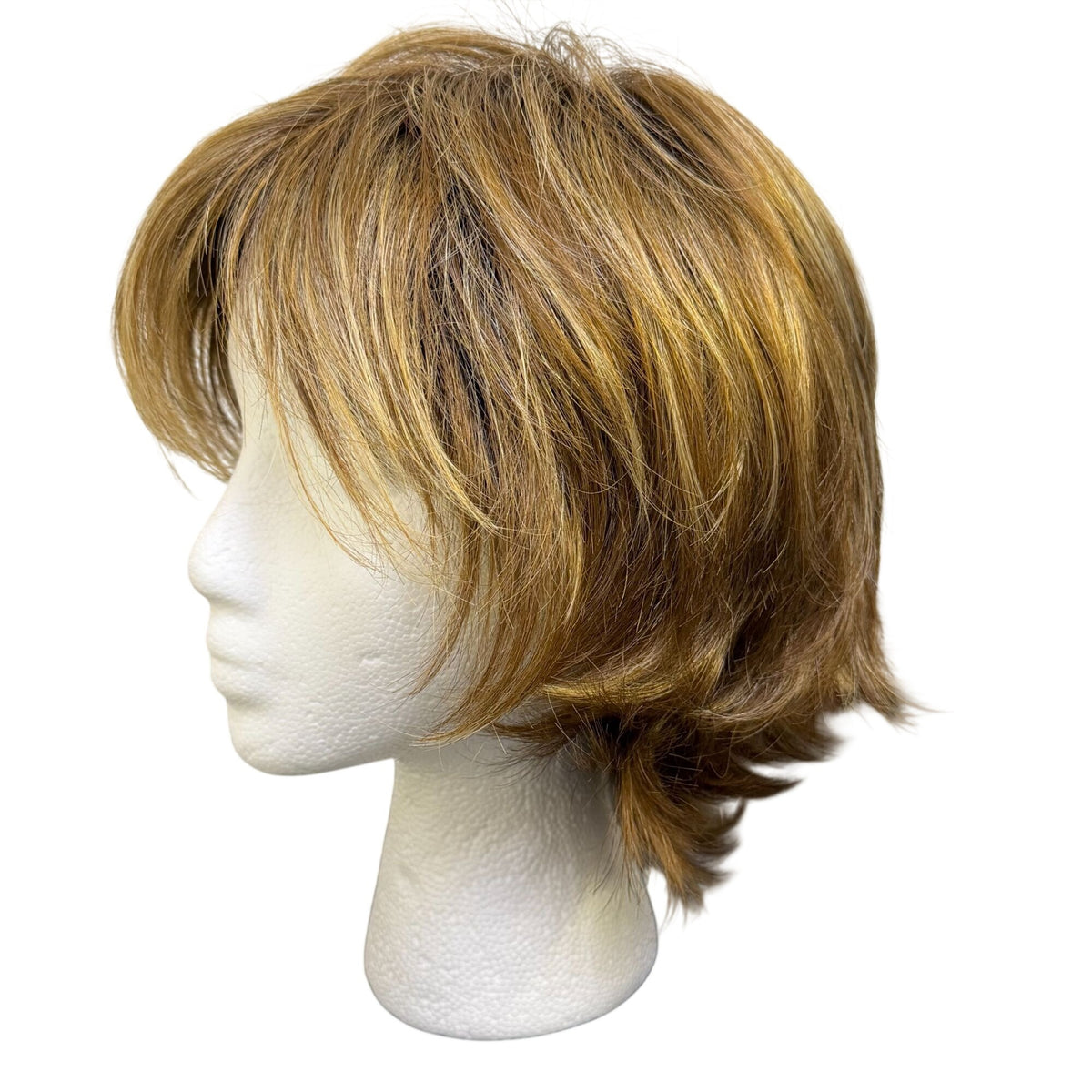 Rene Of Paris Short Bob Wig In Red/Blonde Highlights