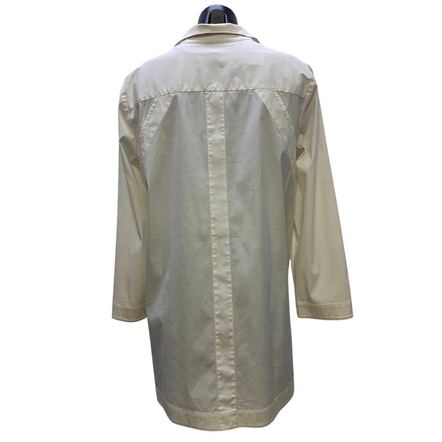 Lafayette 148 New York White Button-Down Blouse L