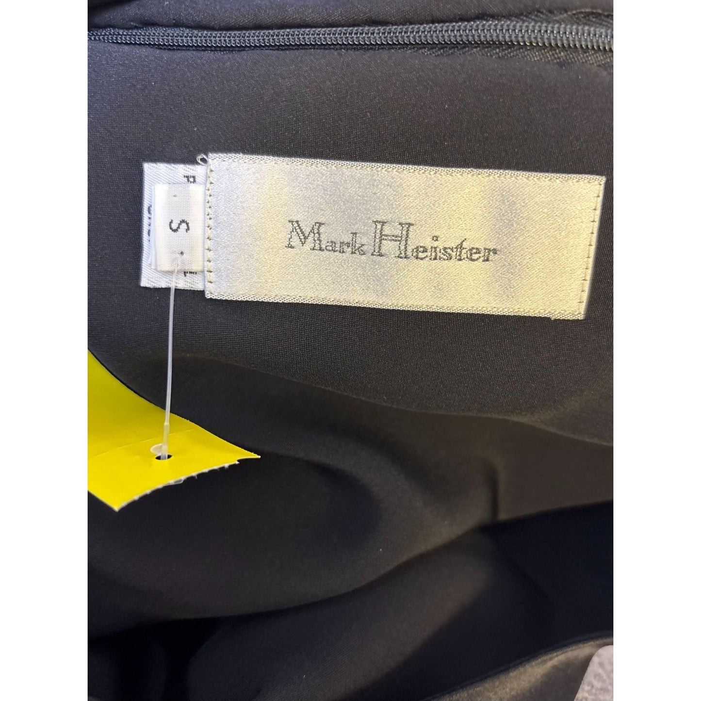 Mark Heister Black Silk Sleeveless Dress Small With Back Zipper Closure