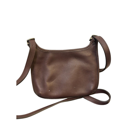 Coach Vintage Brown Leather Crossbody Bag