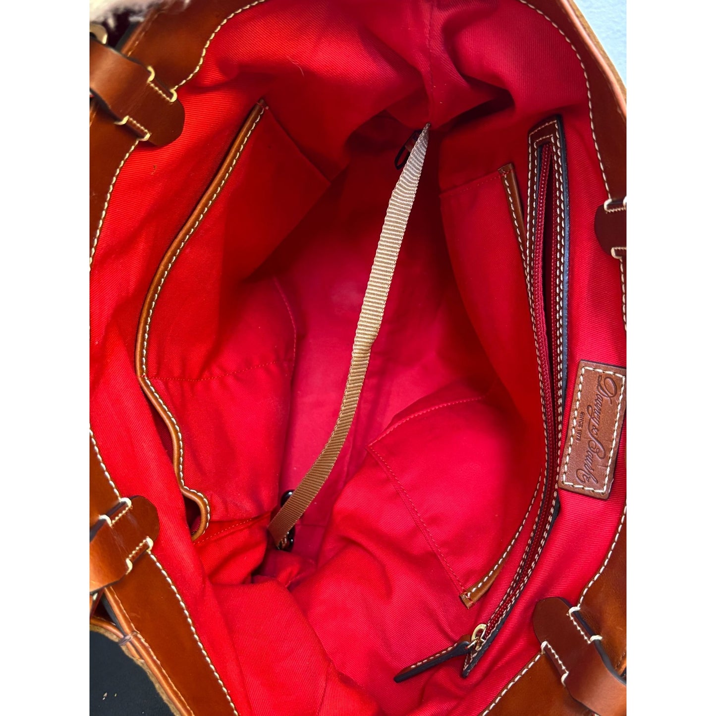 Dooney & Bourke Suede Leather Shoulder Tote Bag