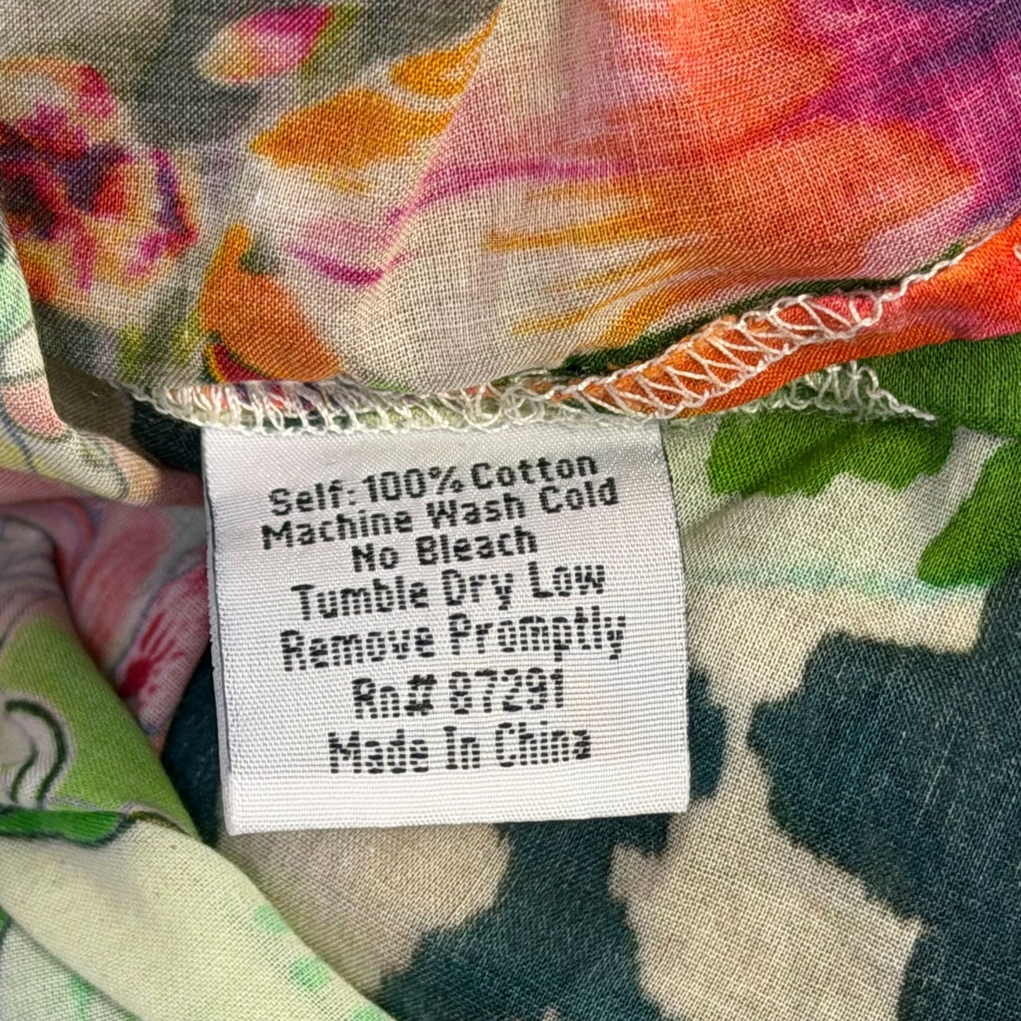 Johnny Was Floral Multicolor Print Blouse XL