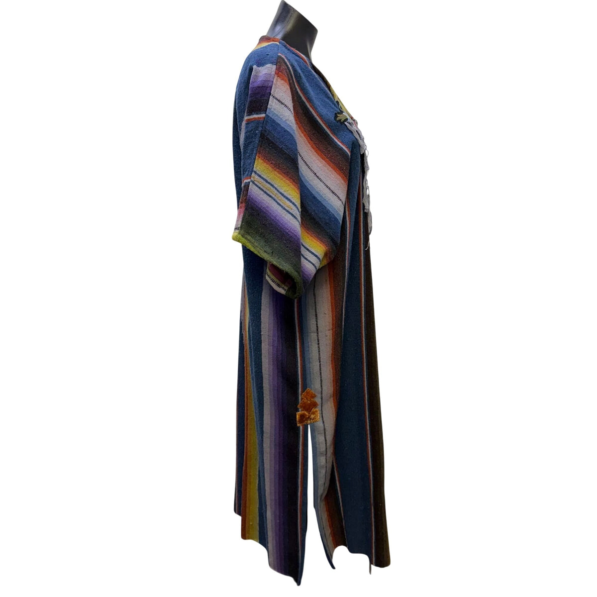 Karen Wilkinson Santa Fe Striped Duster Multicolor Cardigan M