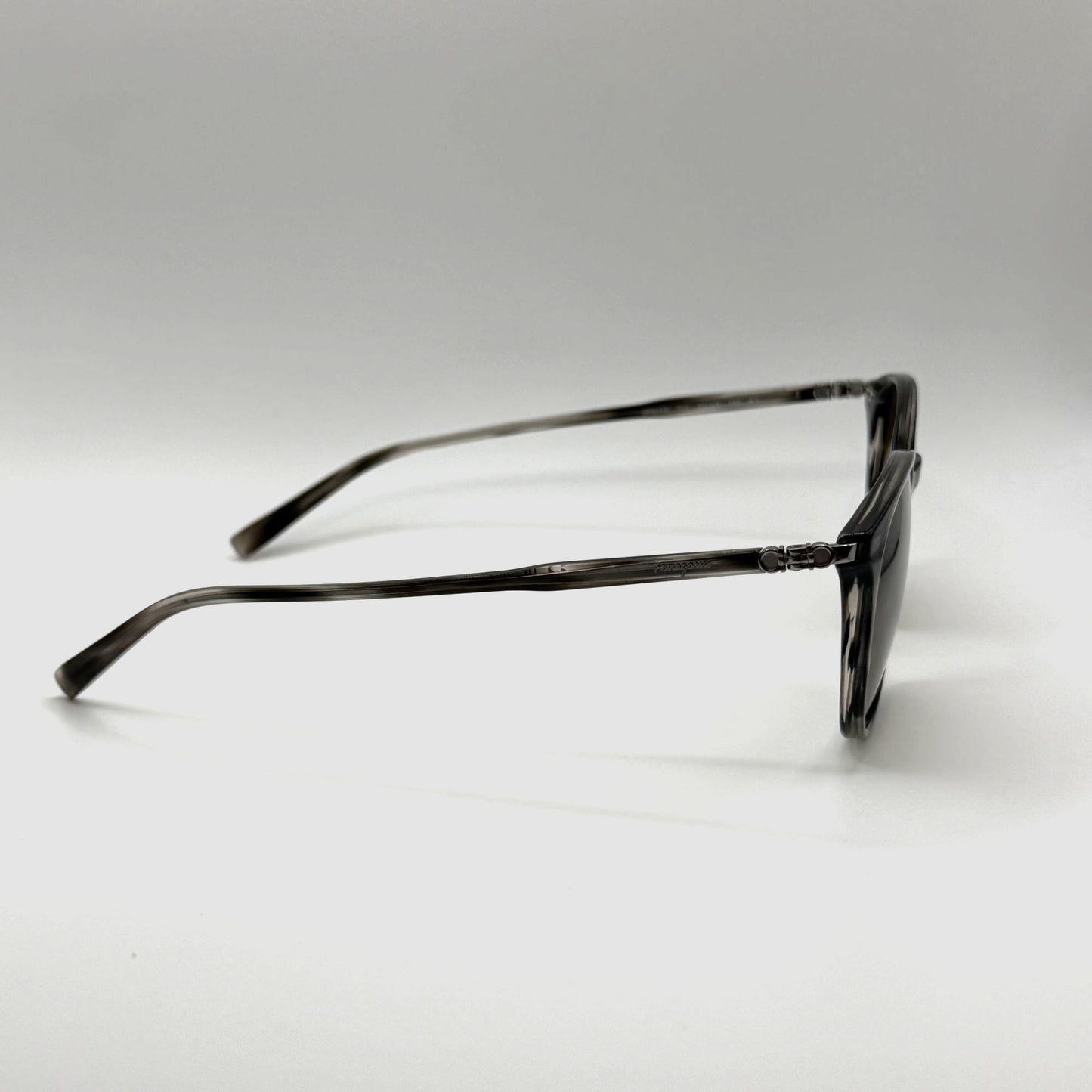 Salvatore Ferragamo Round Brown Gradient Sunglasses With Case & Box