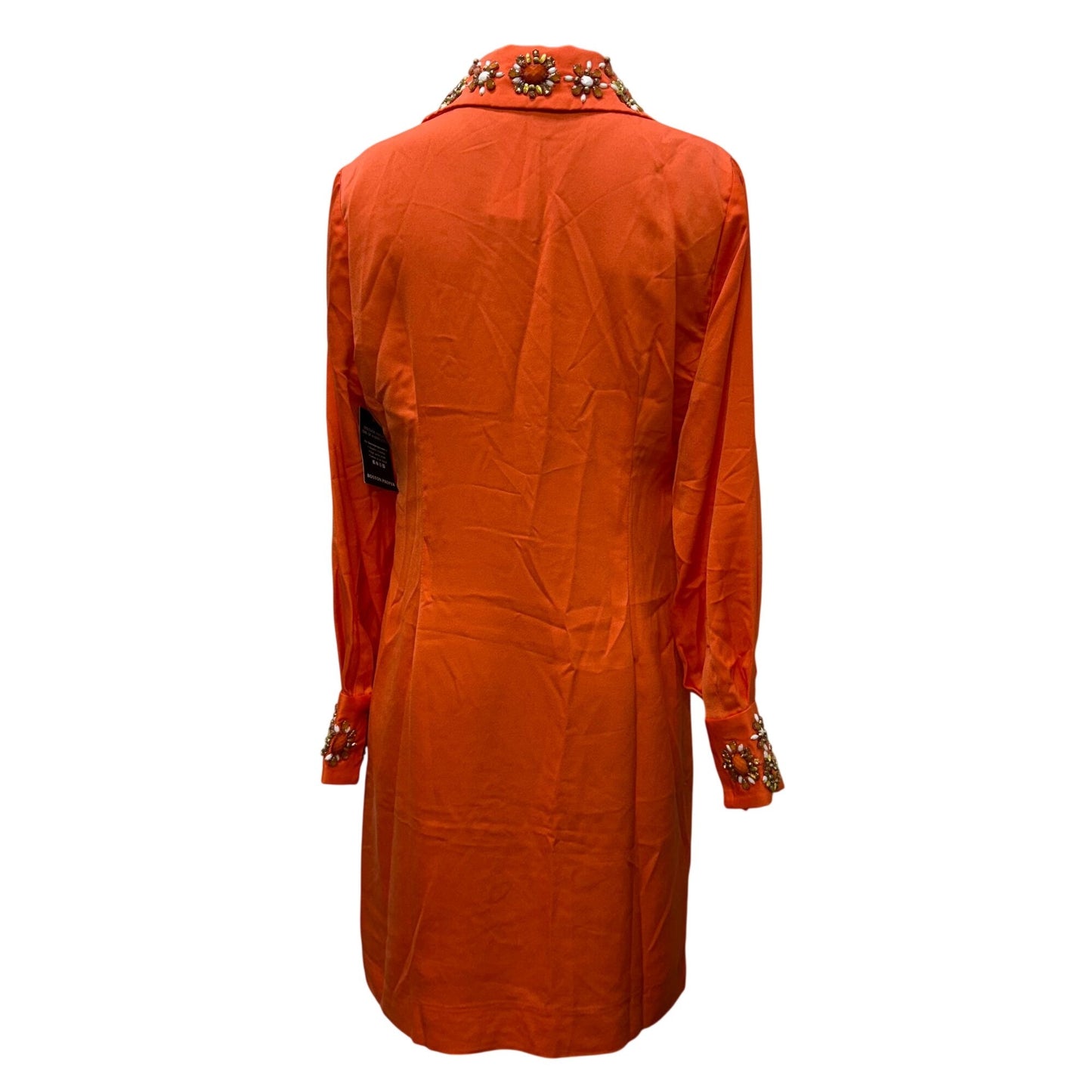 NWT Boston Proper Embellished Orange Long Sleeve Dress Size 12