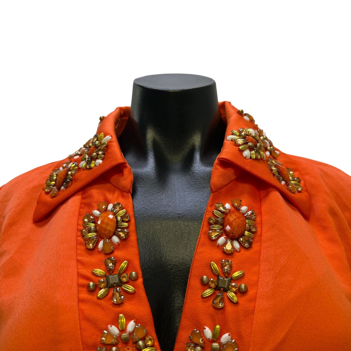 NWT Boston Proper Embellished Orange Long Sleeve Dress Size 12