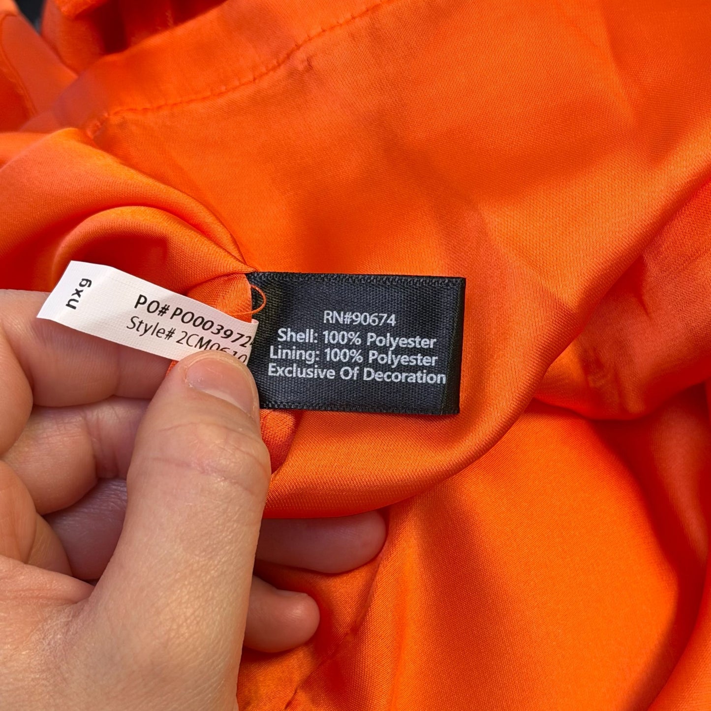 NWT Boston Proper Embellished Orange Long Sleeve Dress Size 12