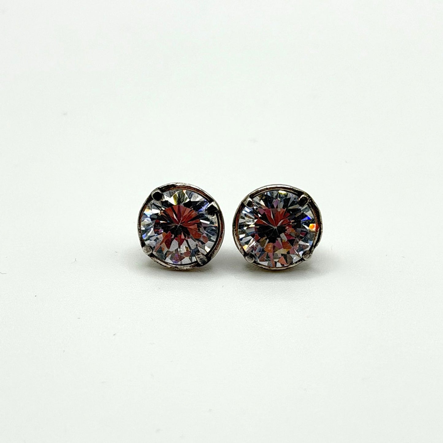 Brighton Brilliance Spectrum Crystal Post Earrings Silver-Tone
