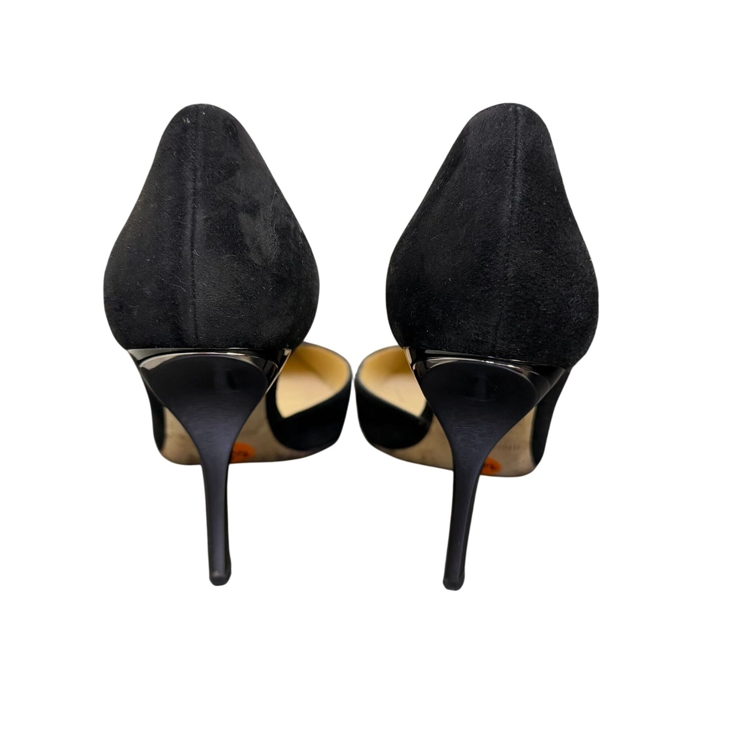 Jimmy Choo Black Suede Pointed-Toe Stiletto Heels Size 8.5/38.5