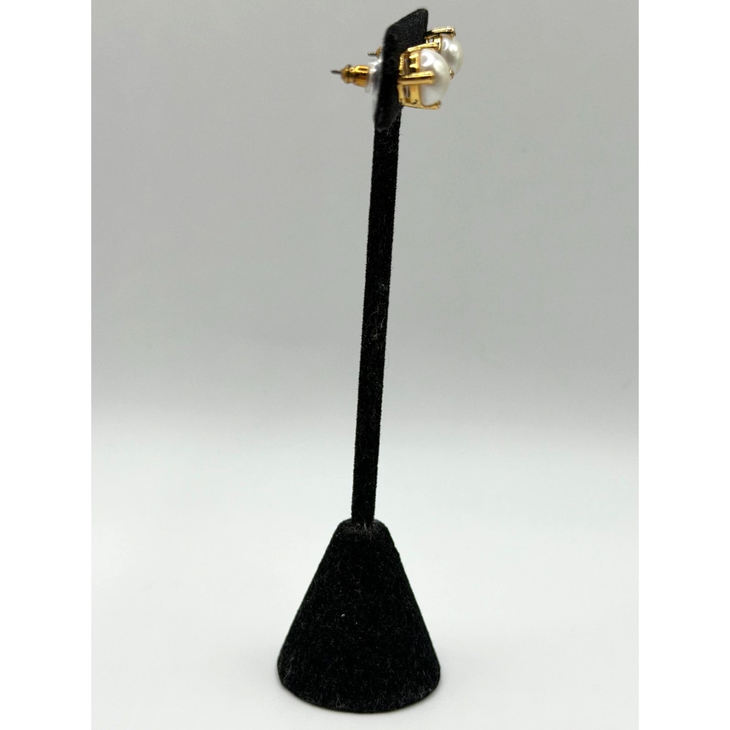 Kate Spade Rise & Shine Stud Earrings Set Of 2 Gold With Crystal & Pearl Details