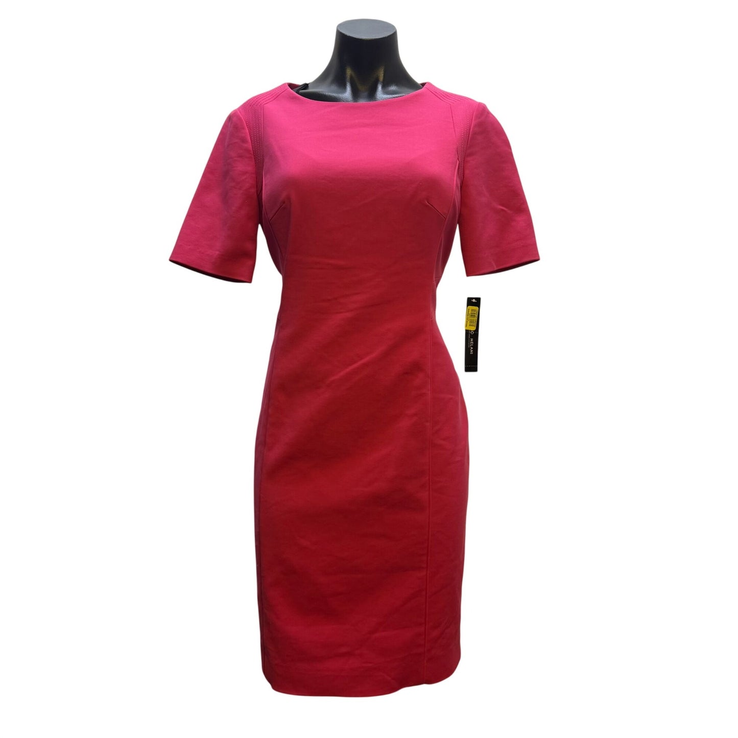 NWT Antonio Melani Carmine Pink Knit Sheath Dress Short Sleeve Size 6