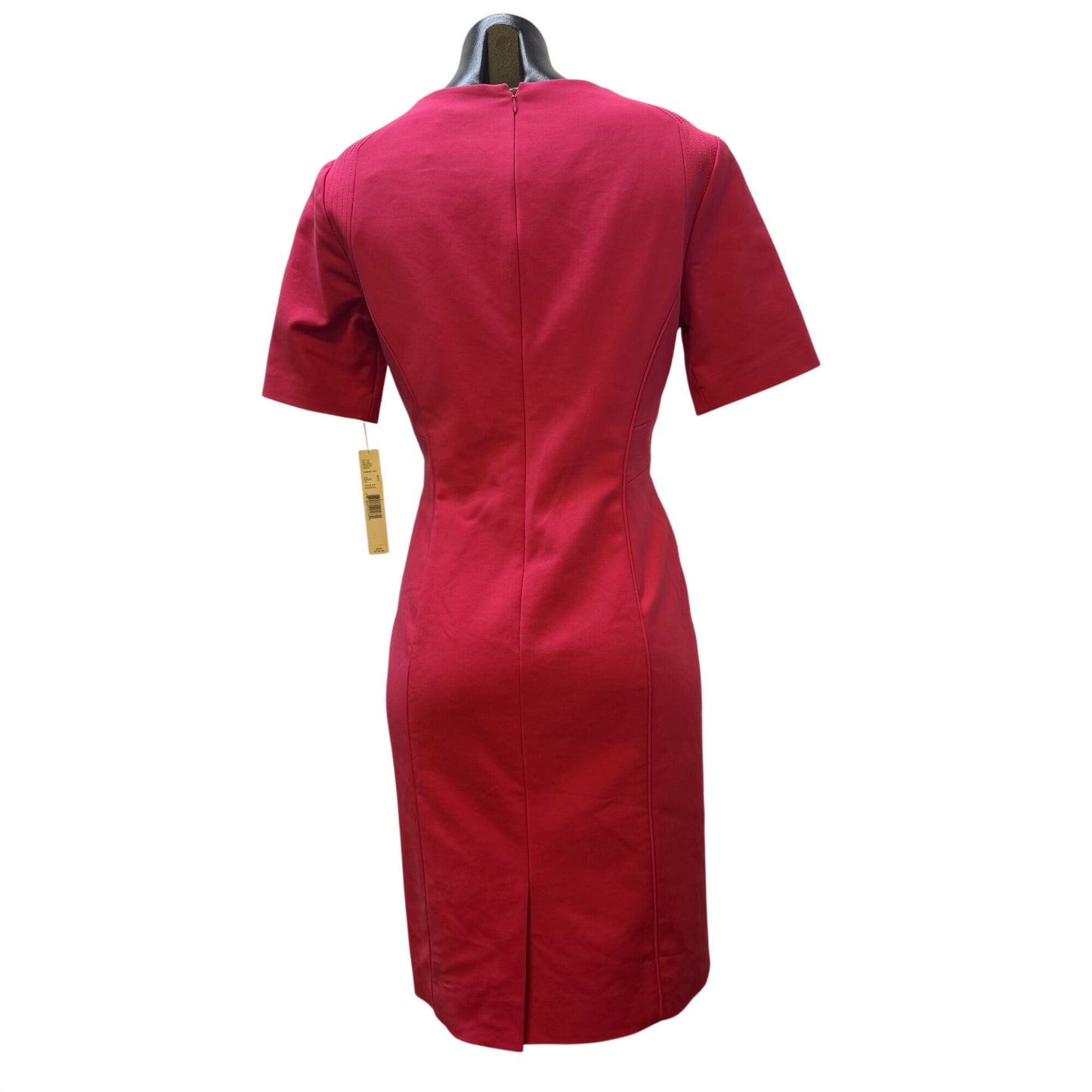 NWT Antonio Melani Carmine Pink Knit Sheath Dress Short Sleeve Size 6