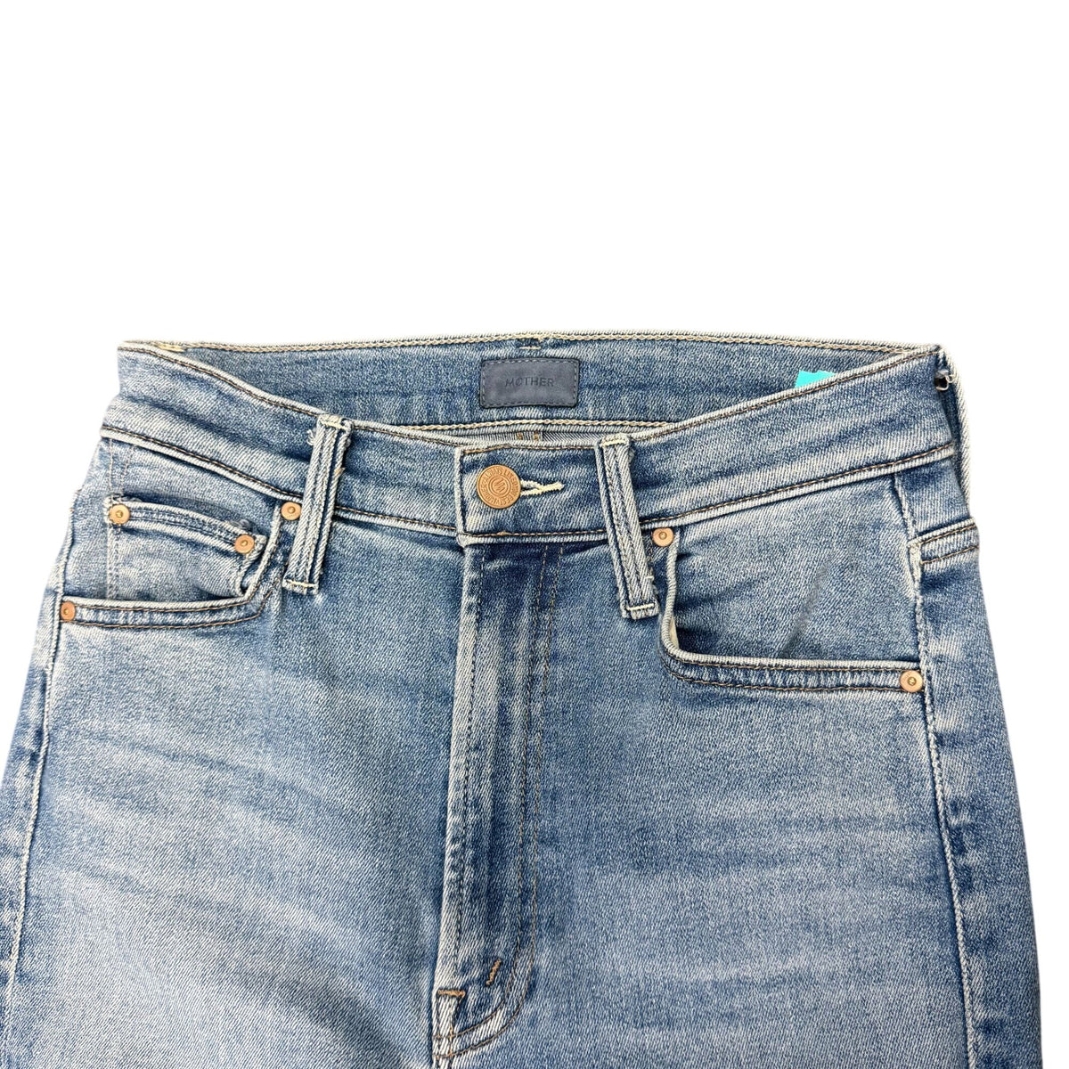 Mother Superior High-Rise Straight Leg Jeans Blue Size 25/0