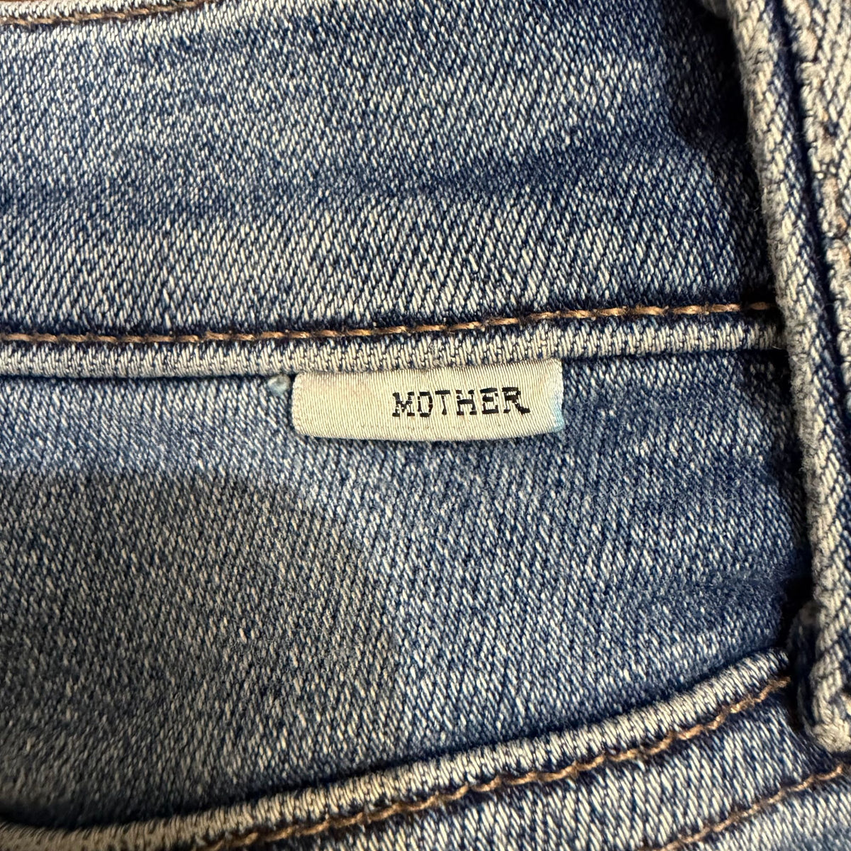 Mother Superior High-Rise Straight Leg Jeans Blue Size 25/0