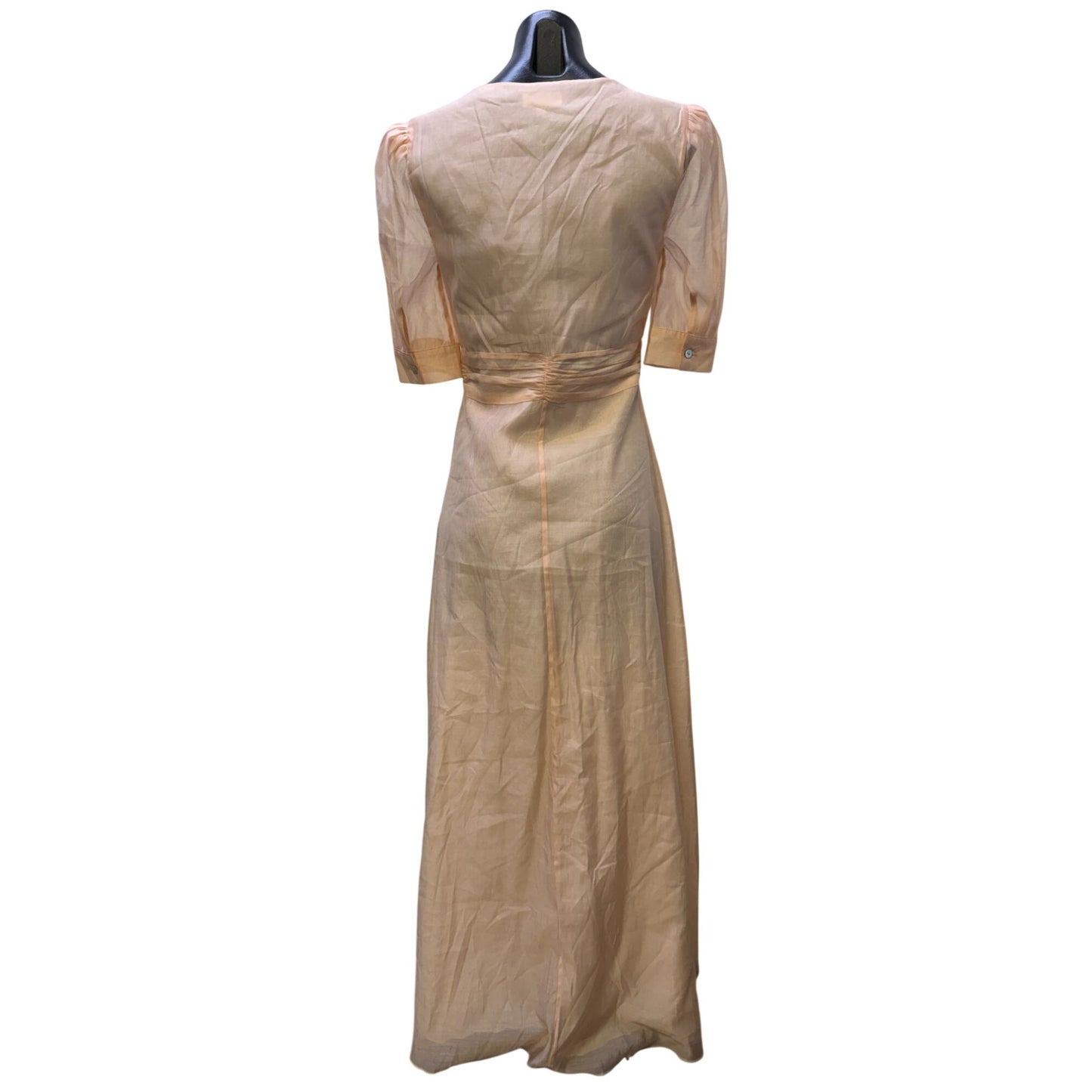 Privacy Please Pink Maxi Dress With Button Front S