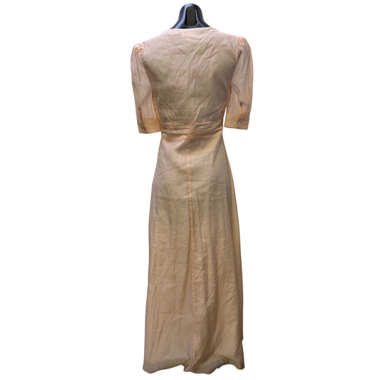 Privacy Please Pink Maxi Dress With Button Front S