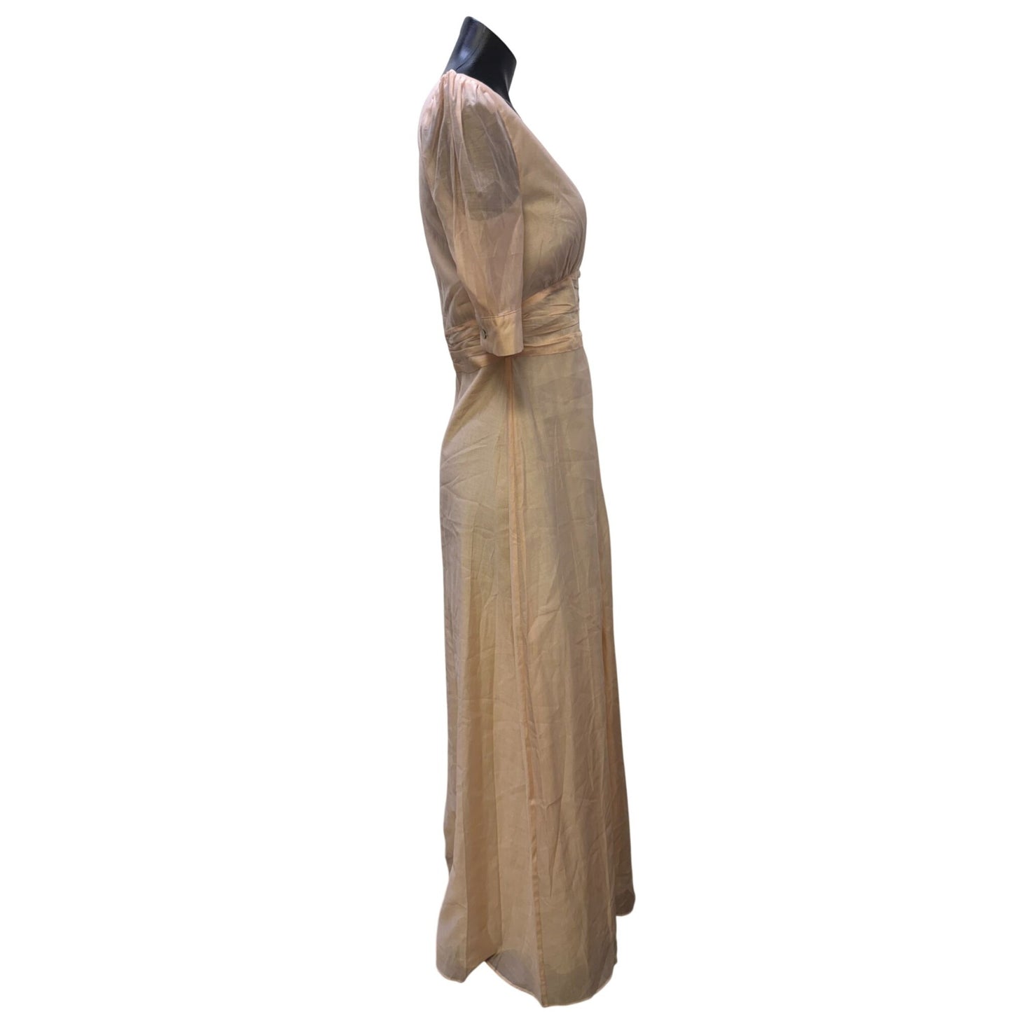 Privacy Please Pink Maxi Dress With Button Front S