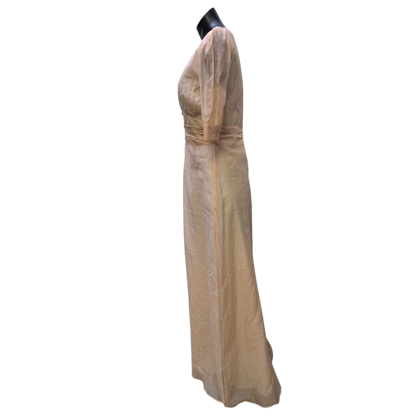 Privacy Please Pink Maxi Dress With Button Front S