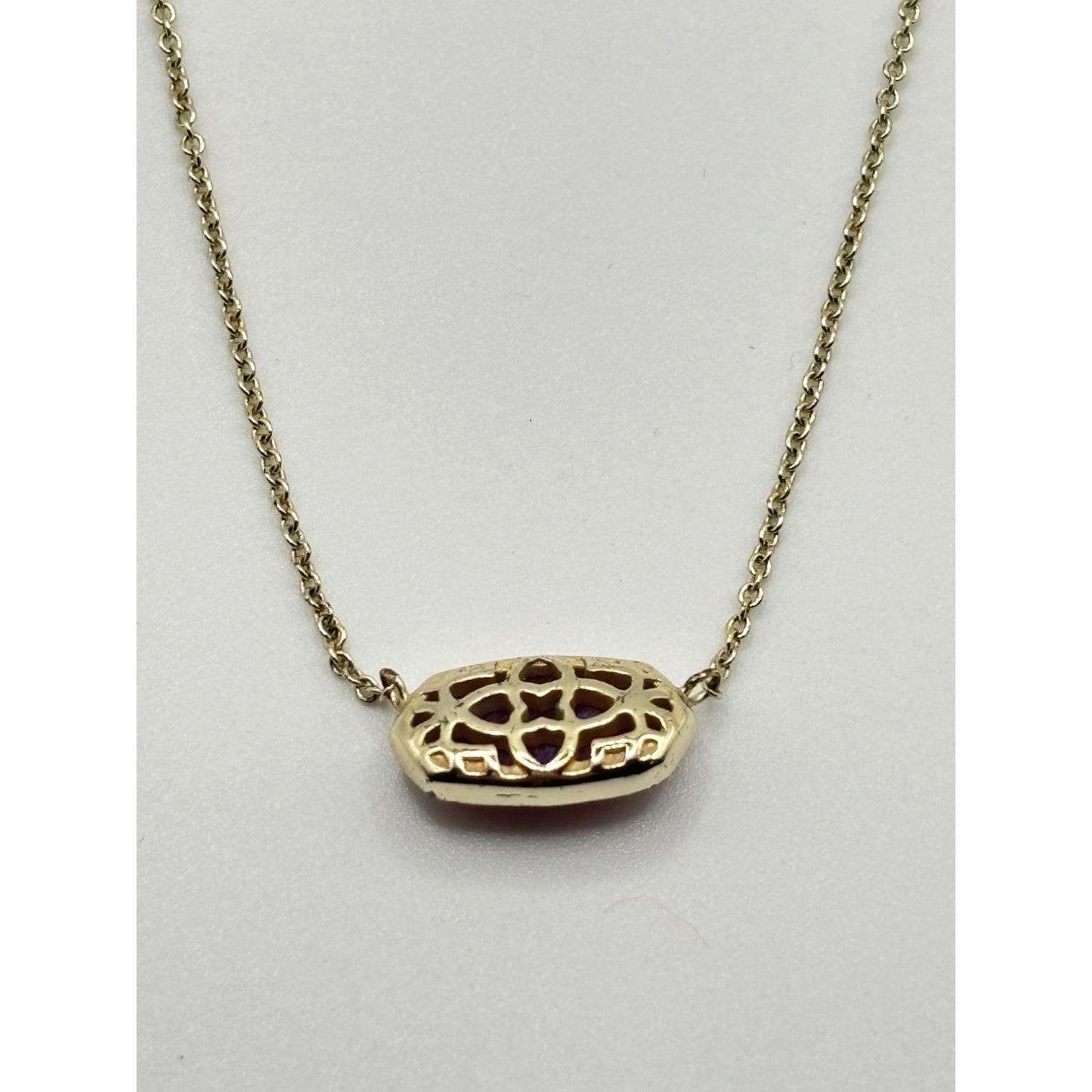 Kendra Scott Elisa Gold-Plated Necklace With Iridescent Opal Stone Pendant