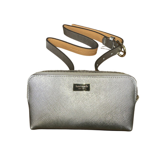 NWT Kate Spade New York Metallic Silver Belt Bag w/Adjustable Strap