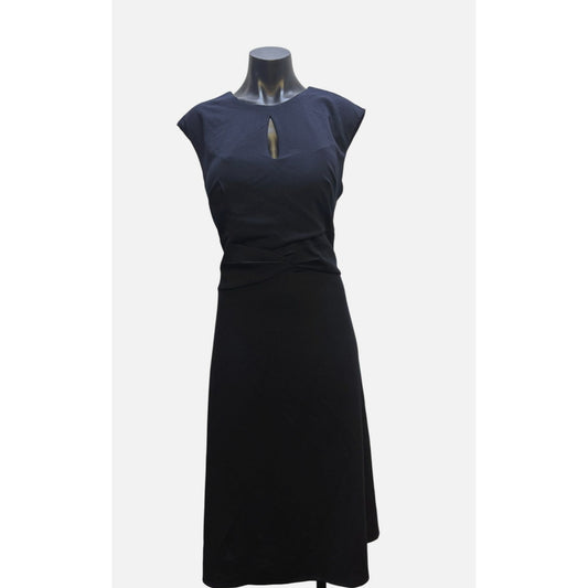 London Times Navy Cap Sleeve Dress Size 12