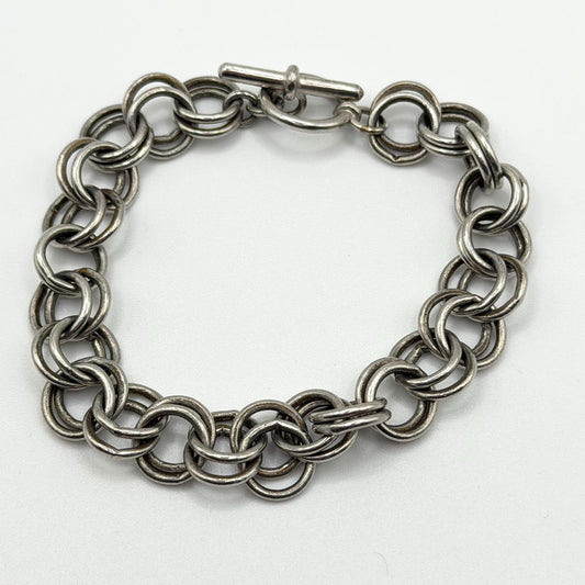 Kendra Scott Silver Tone Chain Link Toggle Bracelet