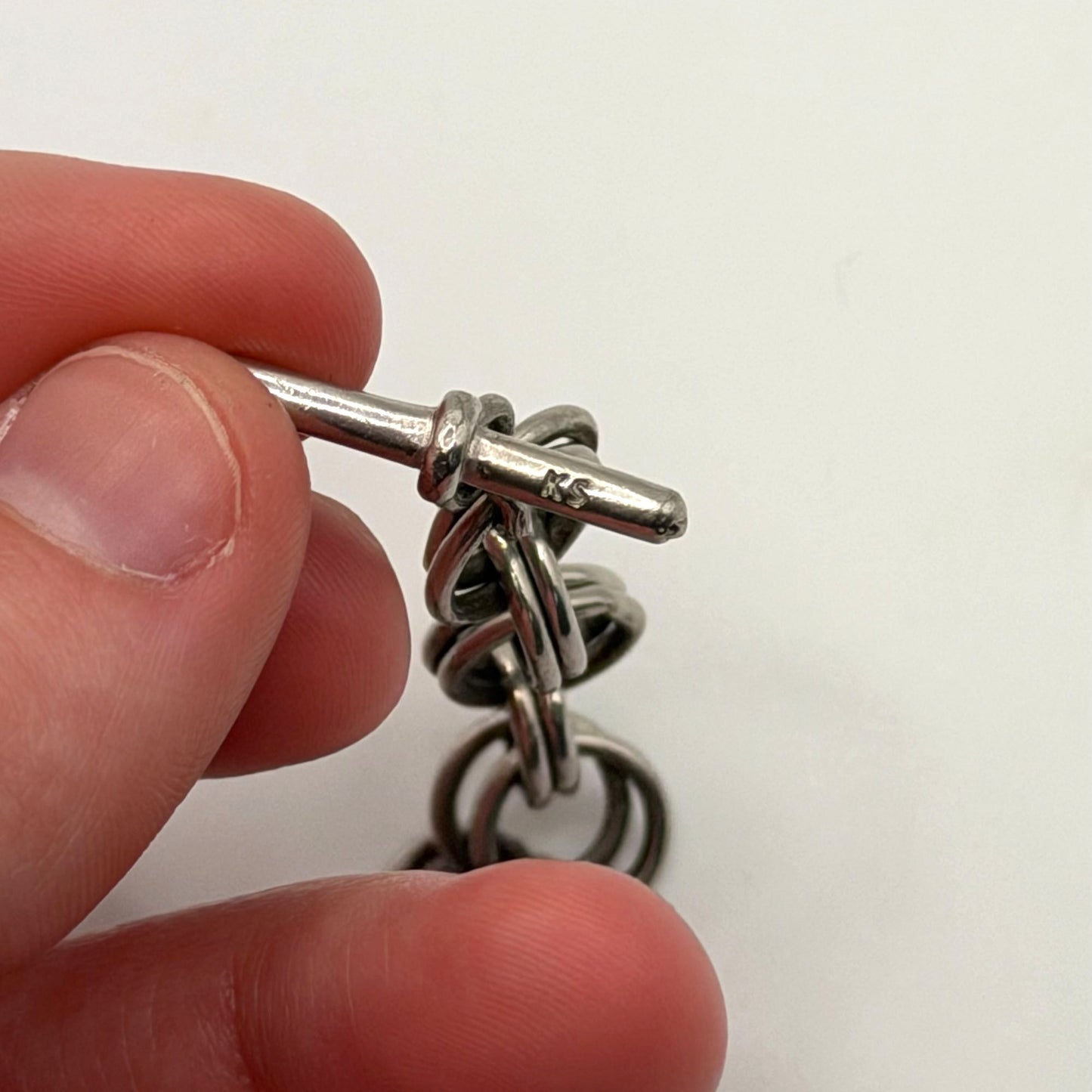 Kendra Scott Silver Tone Chain Link Toggle Bracelet