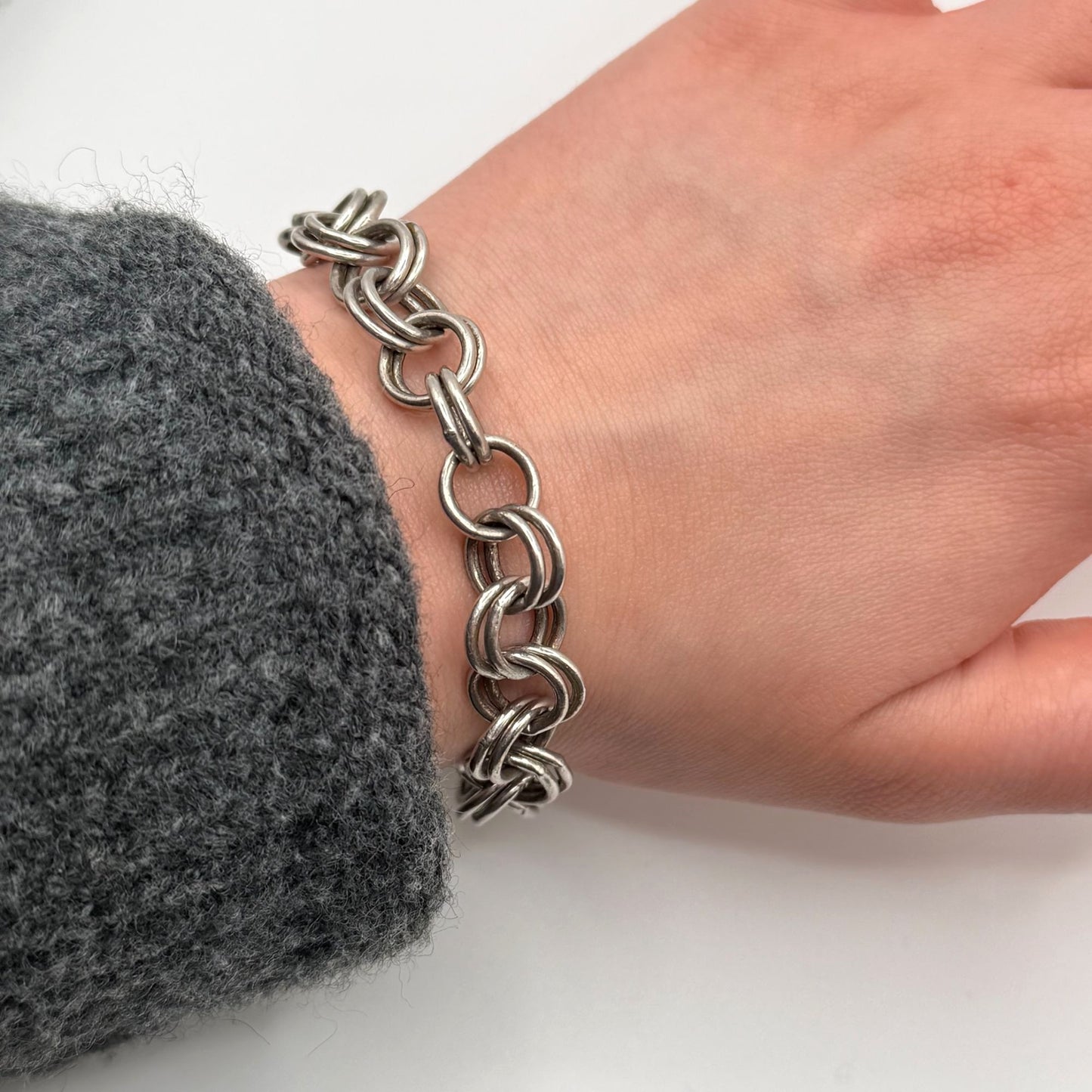 Kendra Scott Silver Tone Chain Link Toggle Bracelet