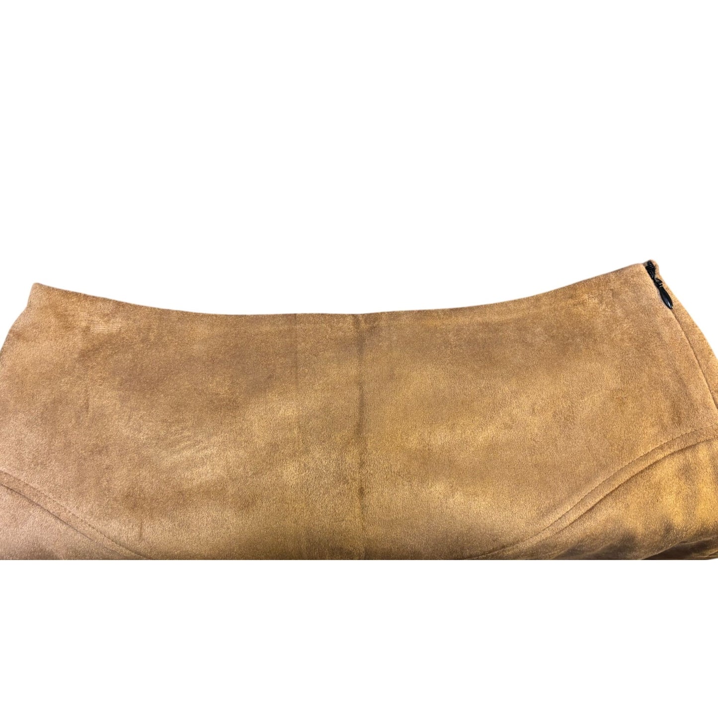 NWT Vivienne Hu Faux Suede A-Line Skirt Brown Size 6