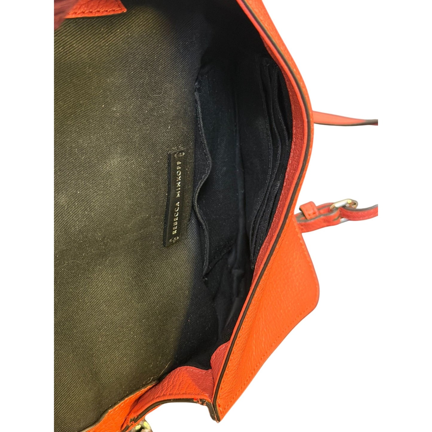 Rebecca Minkoff Quilted Leather Crossbody Bag Shrimp Pink Adjustable Strap