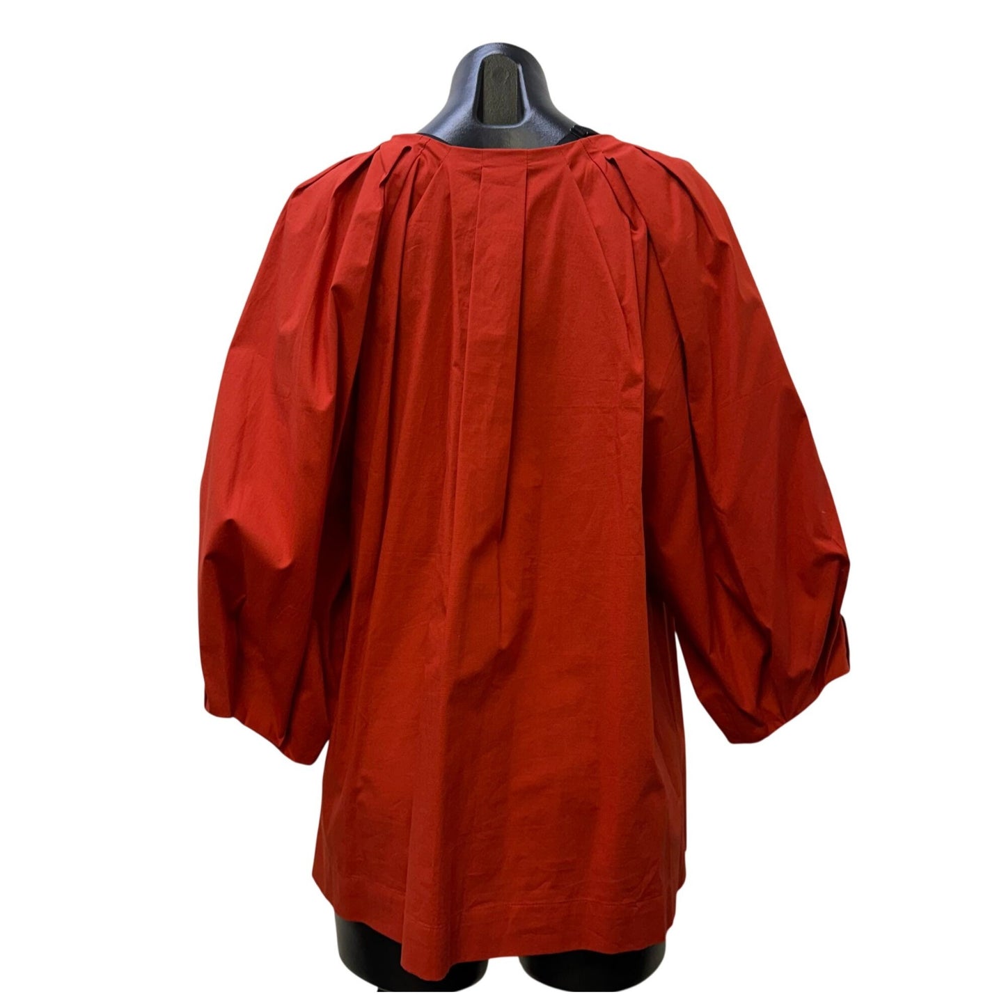 Natori Orange Puffy Blouse L