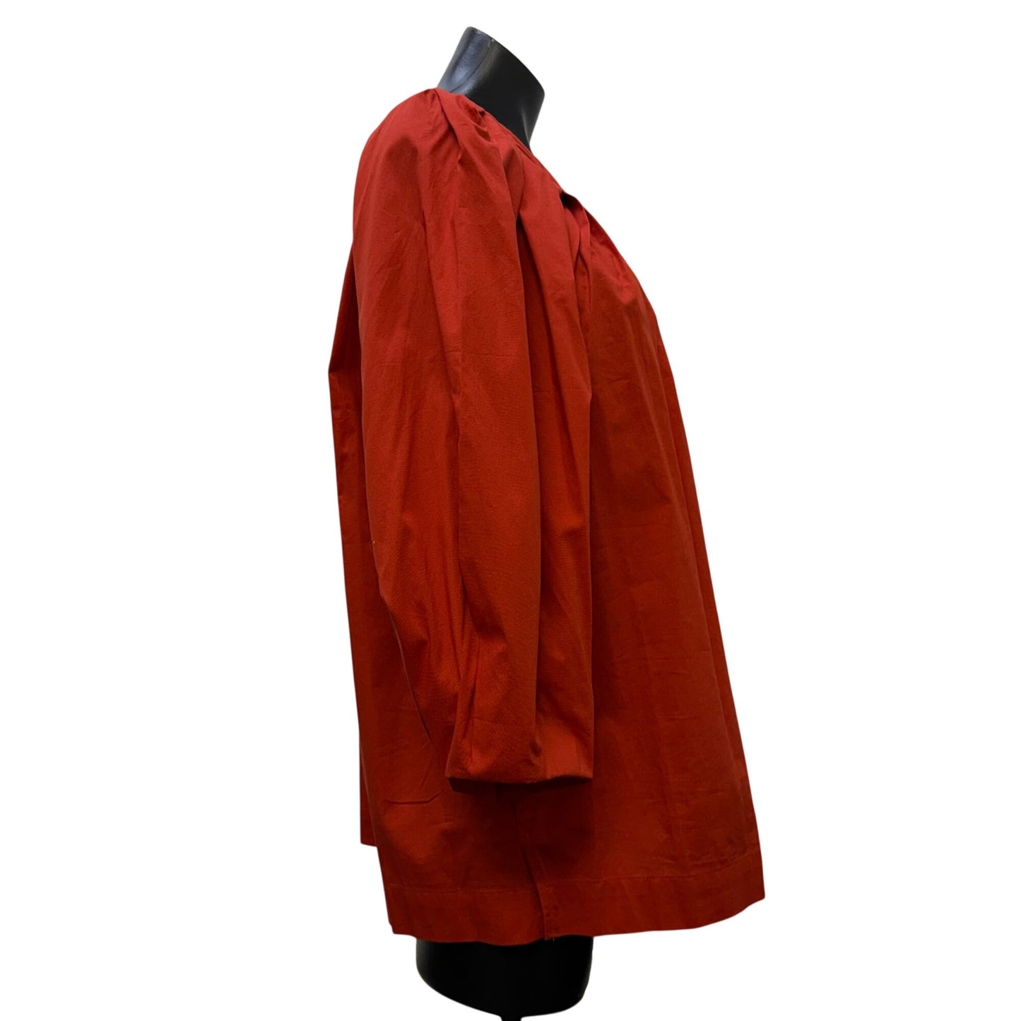 Natori Orange Puffy Blouse L