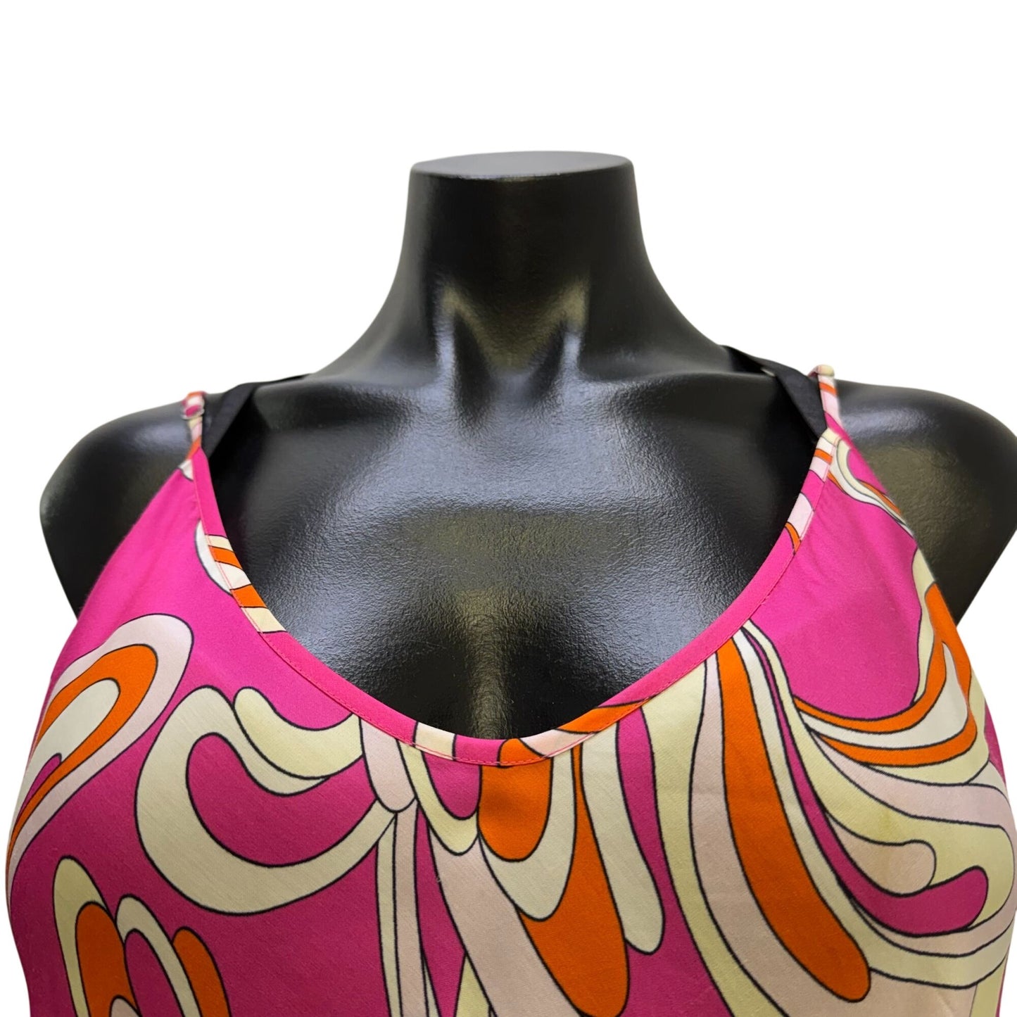 L'agence Pink Multi Swirl Print Sleeveless Blouse XS