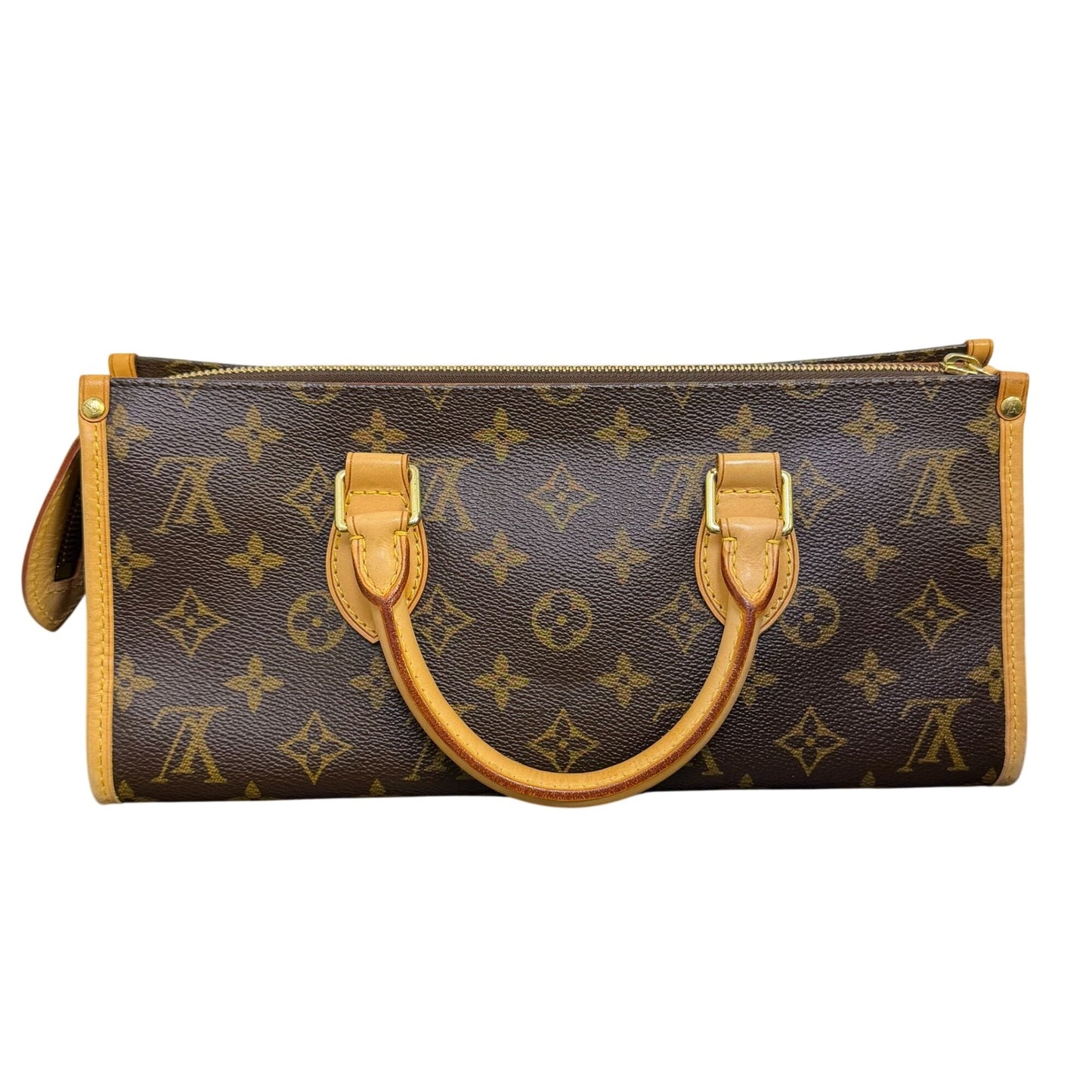 Louis Vuitton 2005 Popincourt Handbag Monogram Canvas Brown & Tan Gold-Tone Hardware