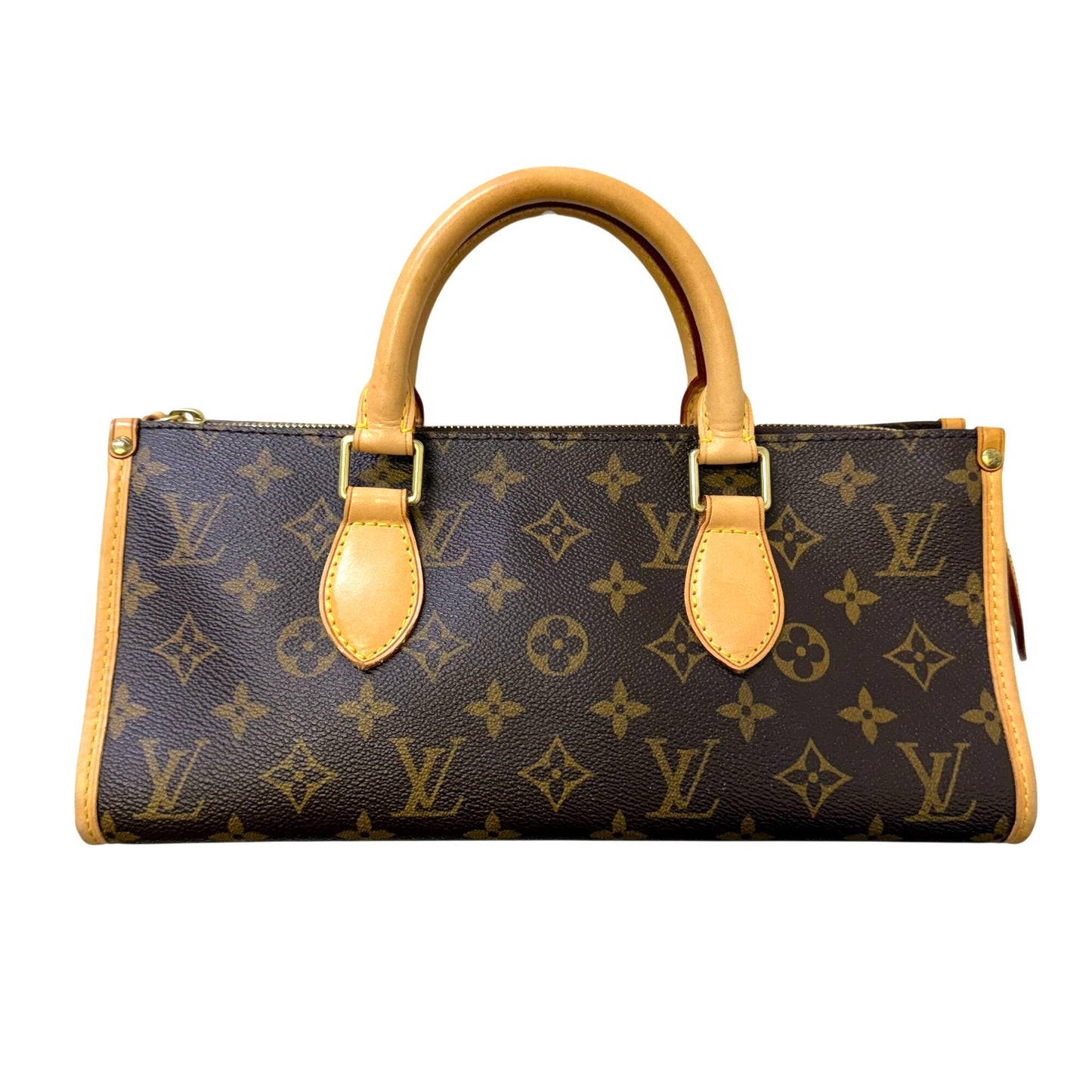Louis Vuitton 2005 Popincourt Handbag Monogram Canvas Brown & Tan Gold-Tone Hardware