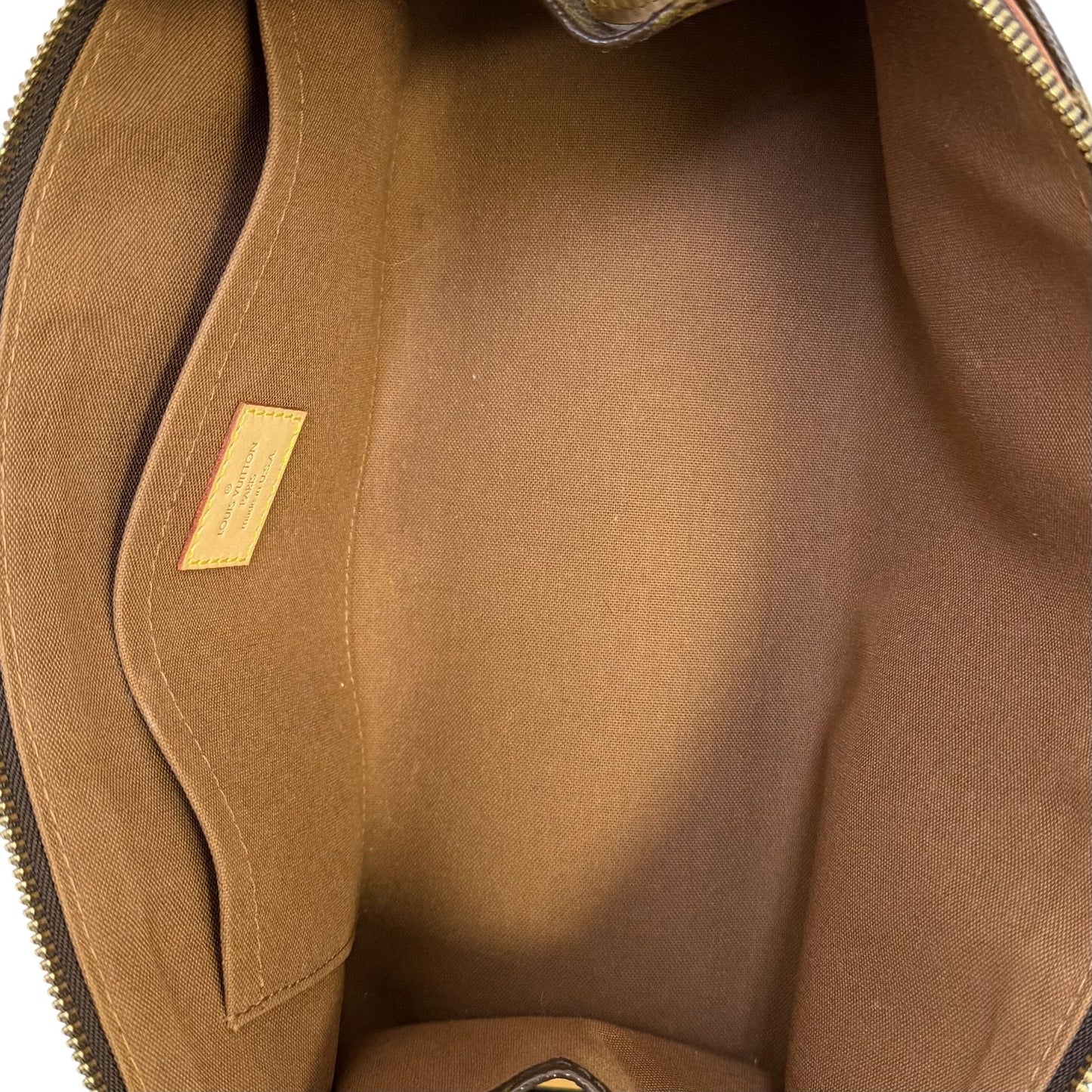 Louis Vuitton 2005 Popincourt Handbag Monogram Canvas Brown & Tan Gold-Tone Hardware