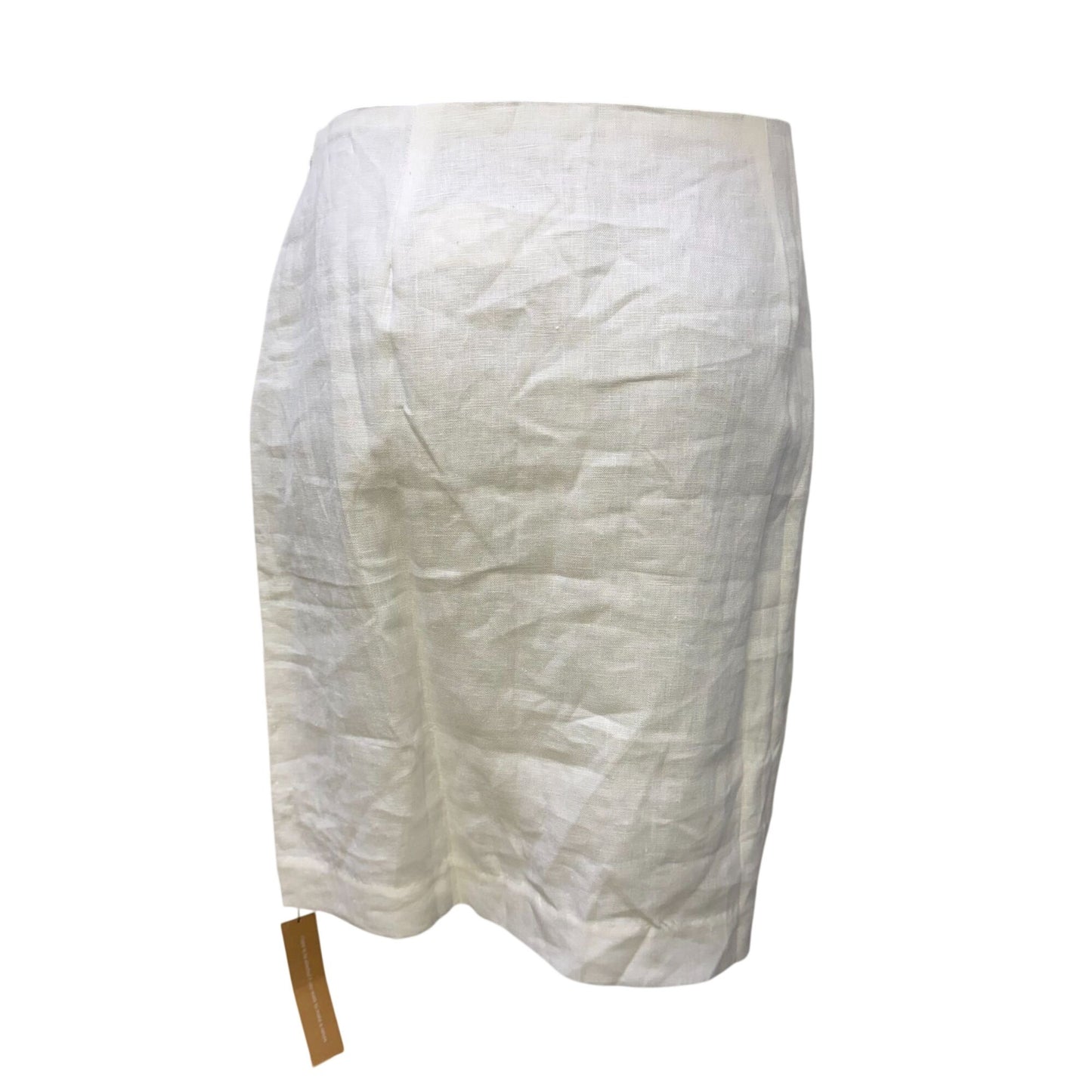 NWT Reformation Rina Low Waisted White Linen Skirt Size 6