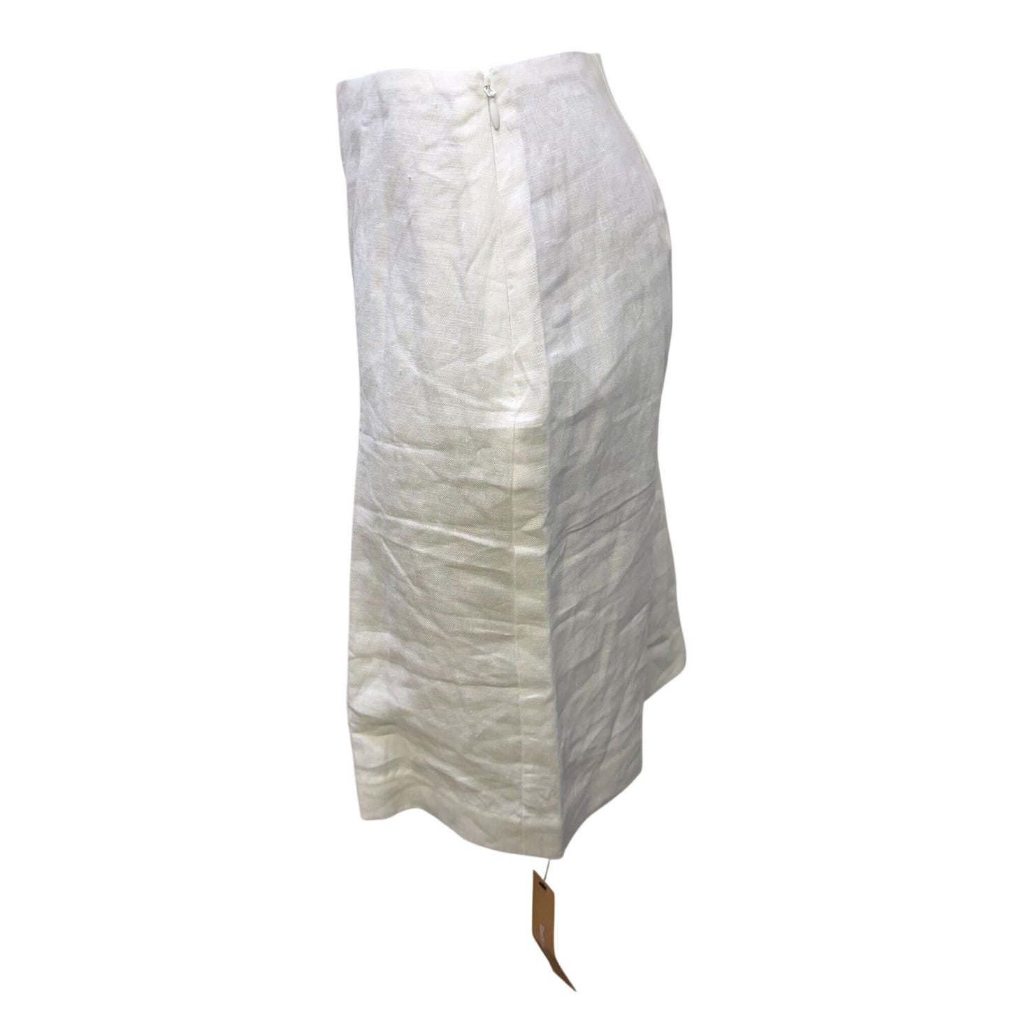 NWT Reformation Rina Low Waisted White Linen Skirt Size 6