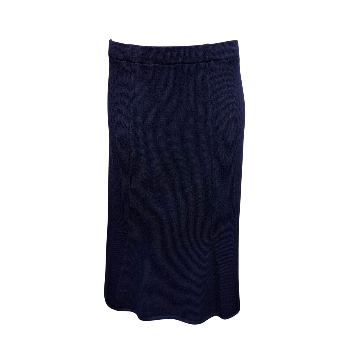 St John Collection Knit Navy Skirt Size 16
