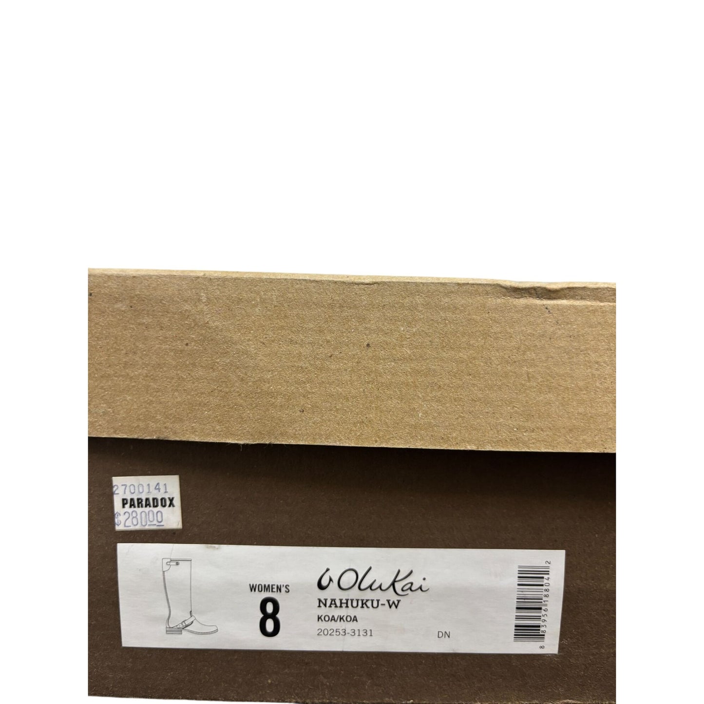 Olukai Brown Tall Leather Riding Boots Size 8