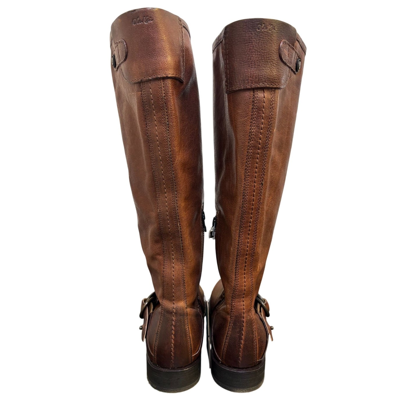 Olukai Brown Tall Leather Riding Boots Size 8