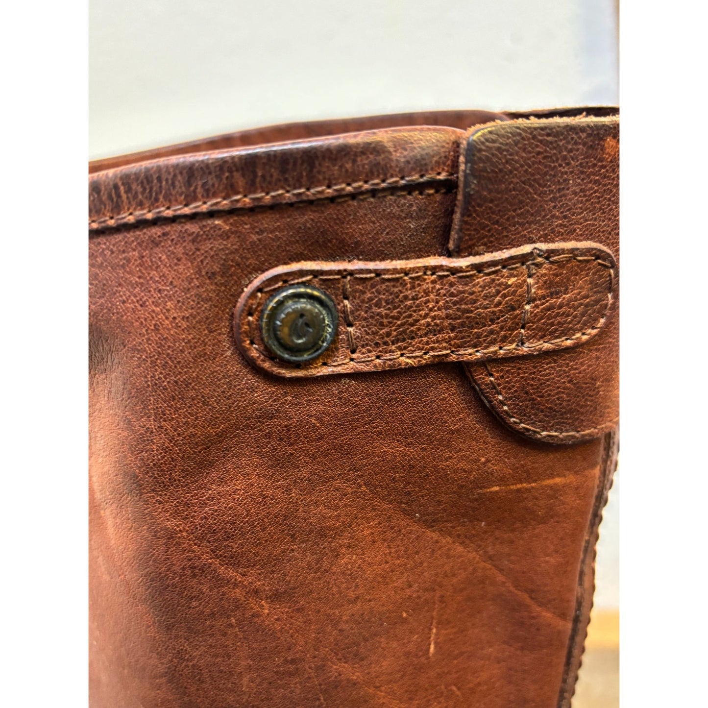 Olukai Brown Tall Leather Riding Boots Size 8