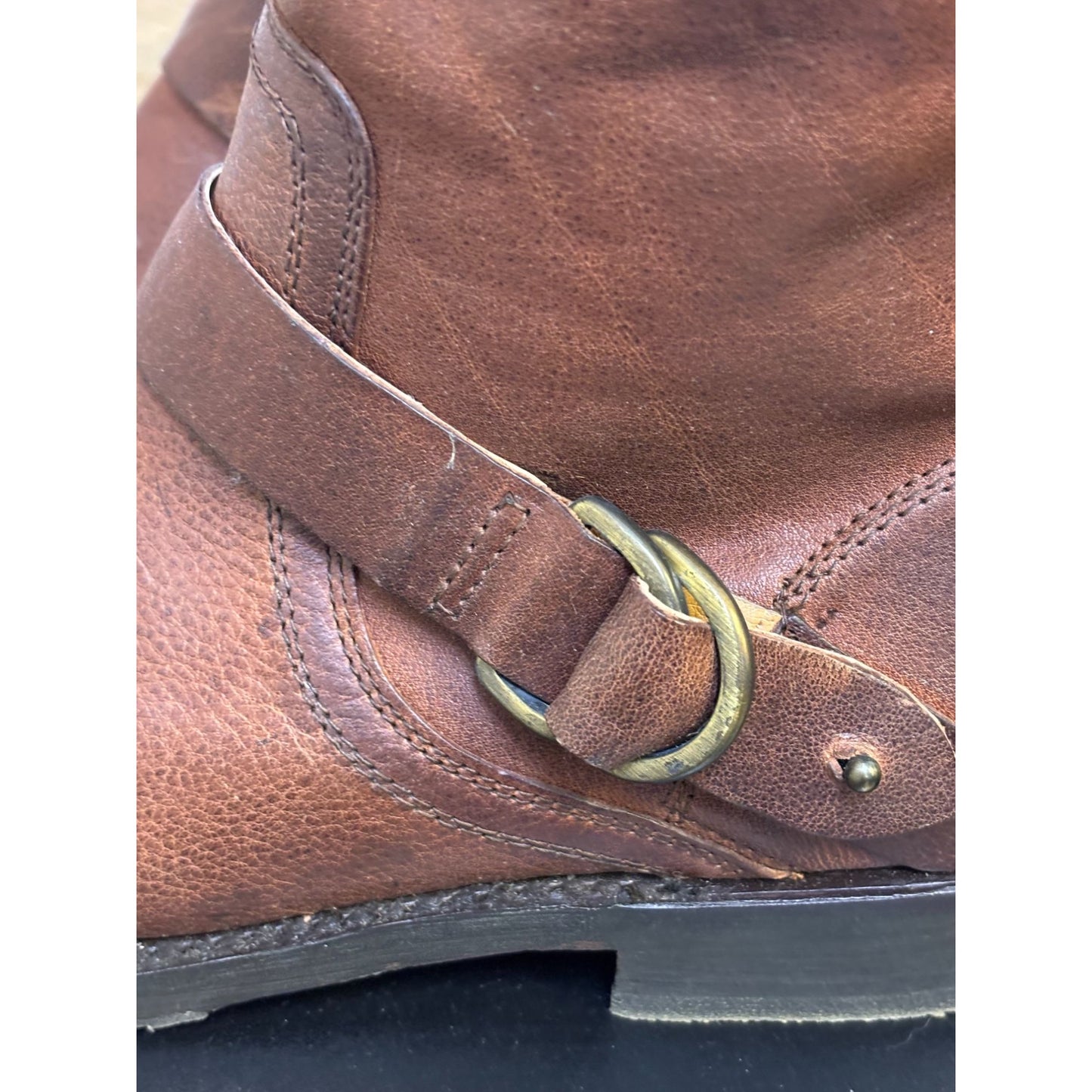 Olukai Brown Tall Leather Riding Boots Size 8