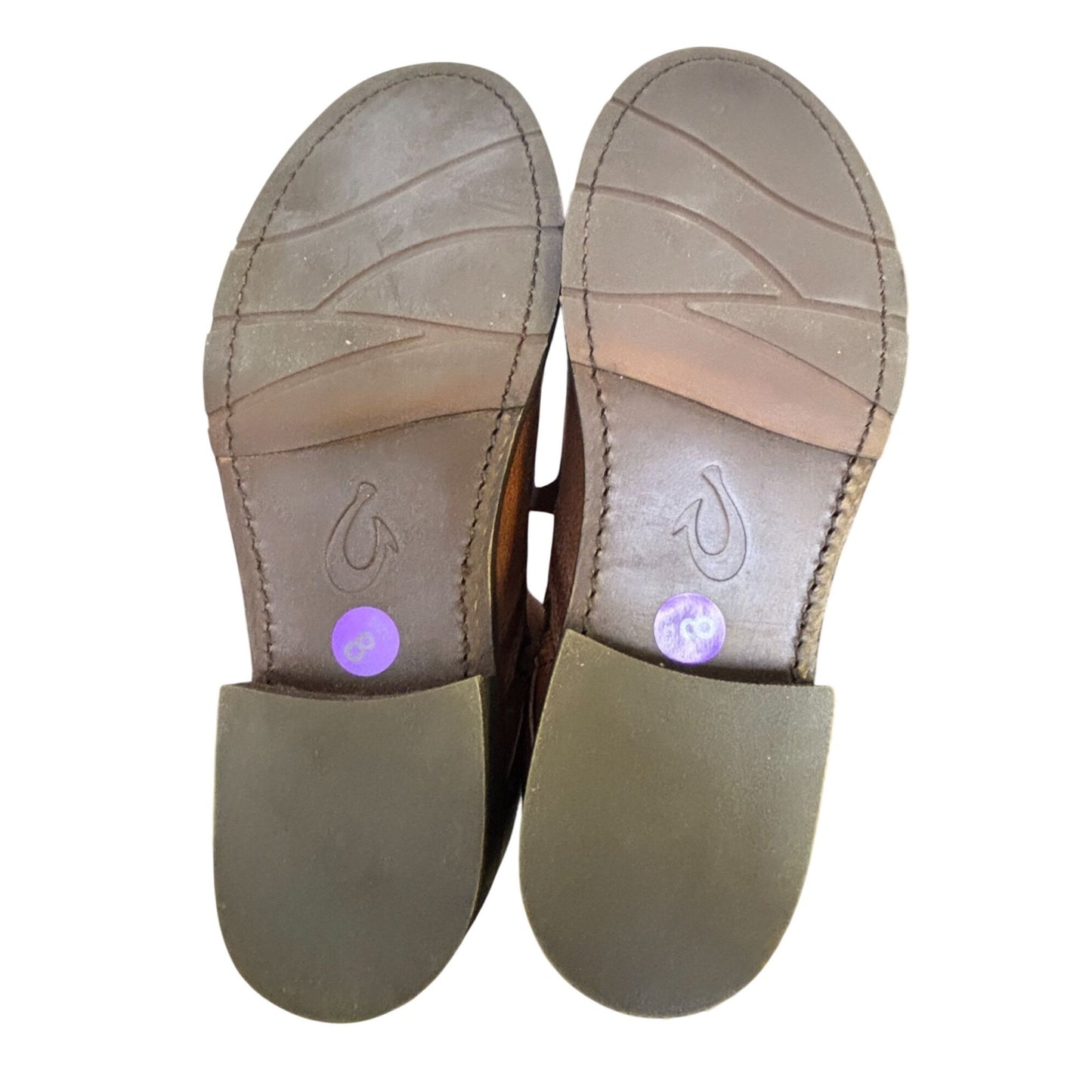 Olukai Brown Tall Leather Riding Boots Size 8